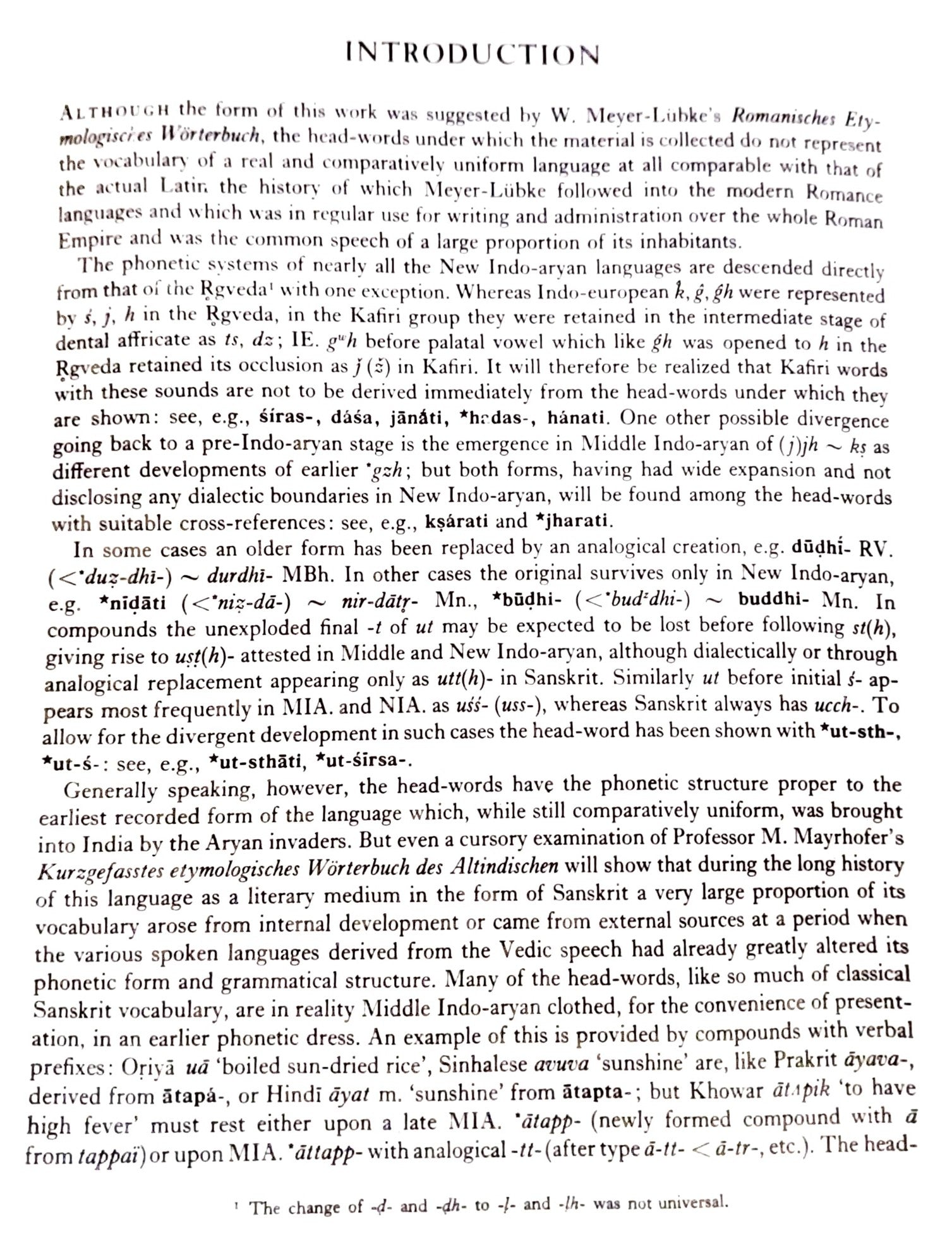 A Comparative Dictionary of the Indo-Aryan Languages (4 Vols.)