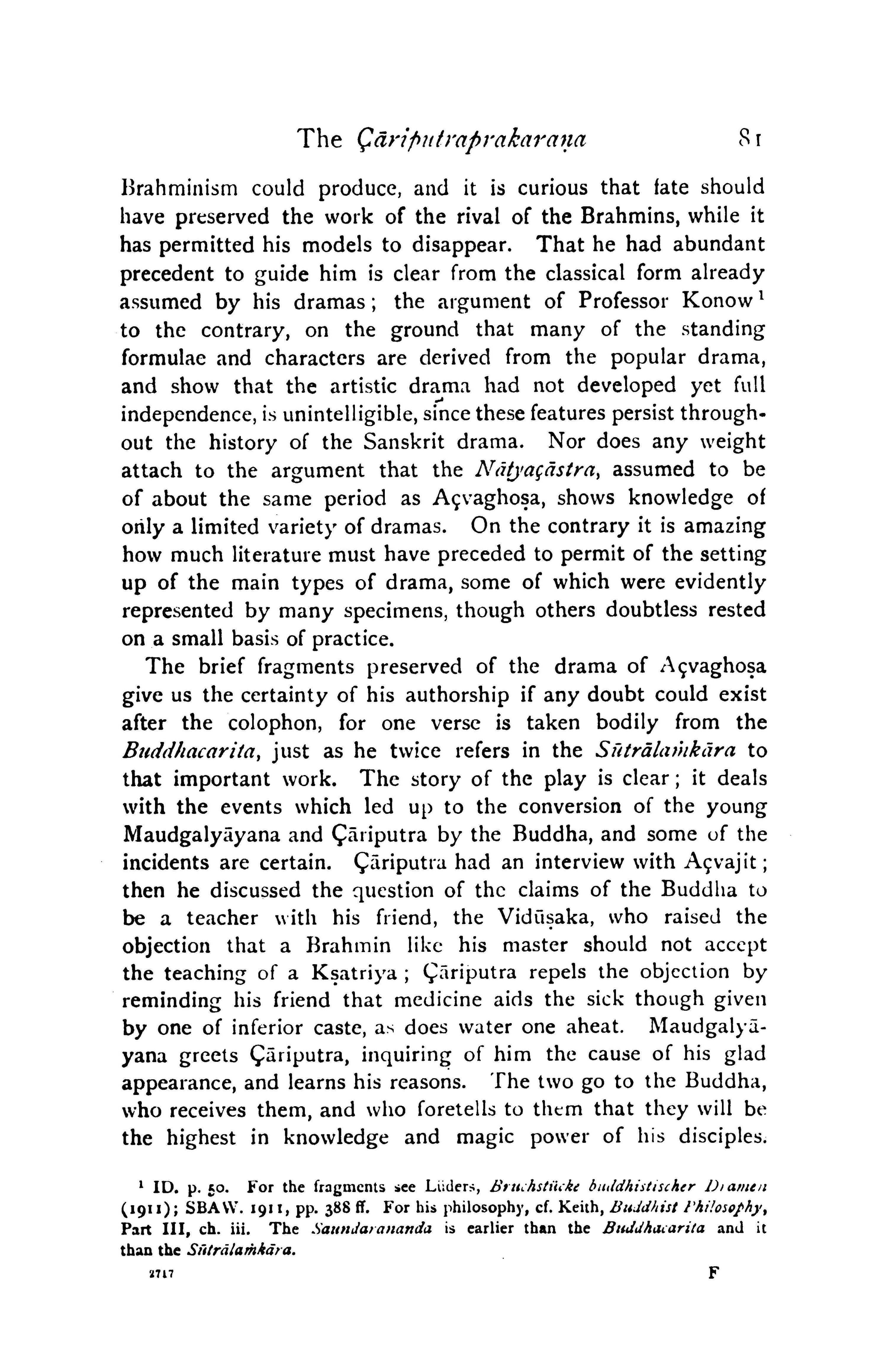 The Sanskrit Drama