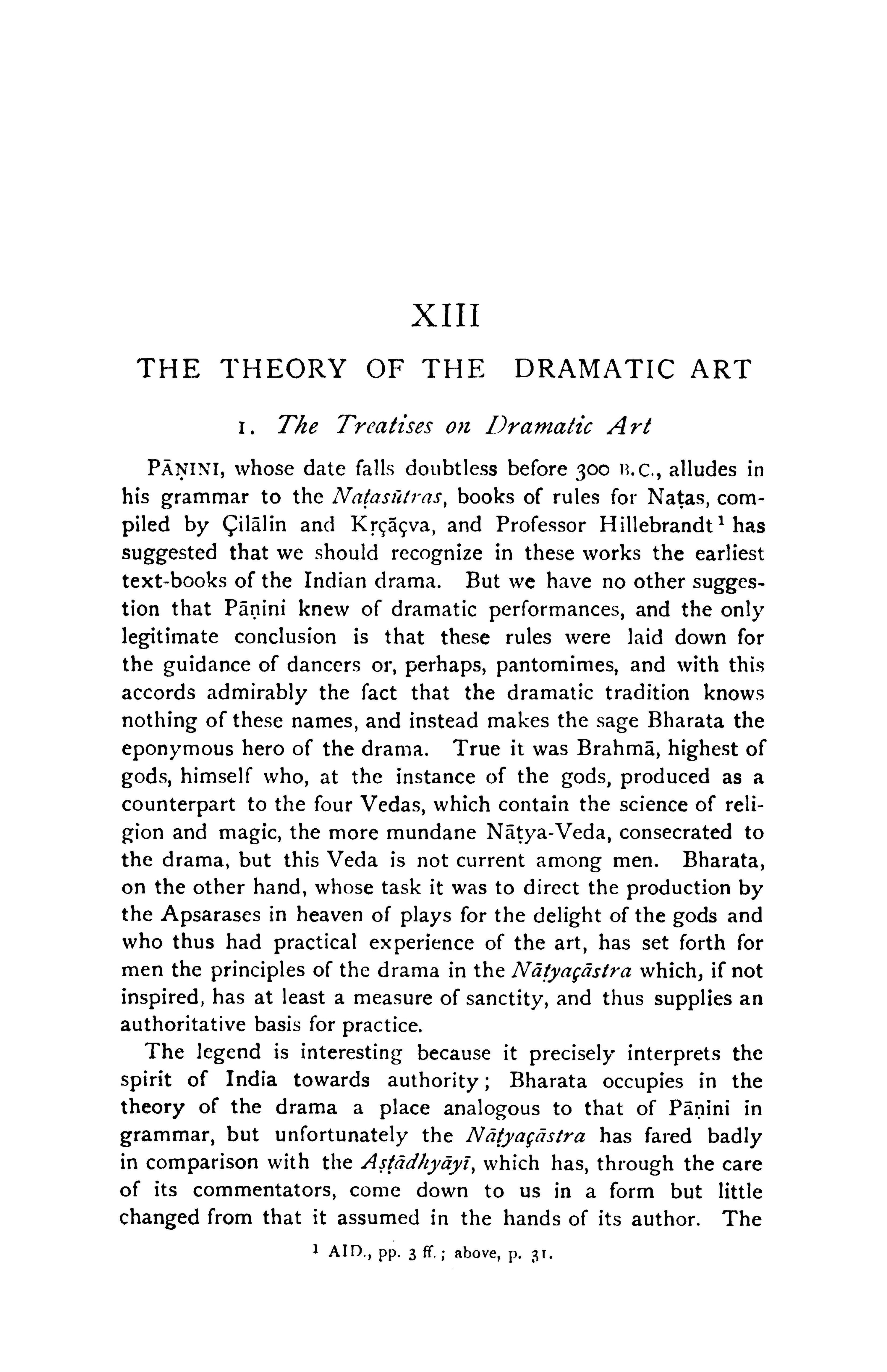 The Sanskrit Drama