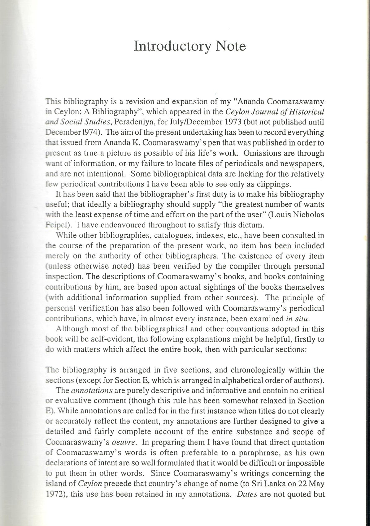 A Bibliography of Ananda Kentish Coomaraswamy (2002)