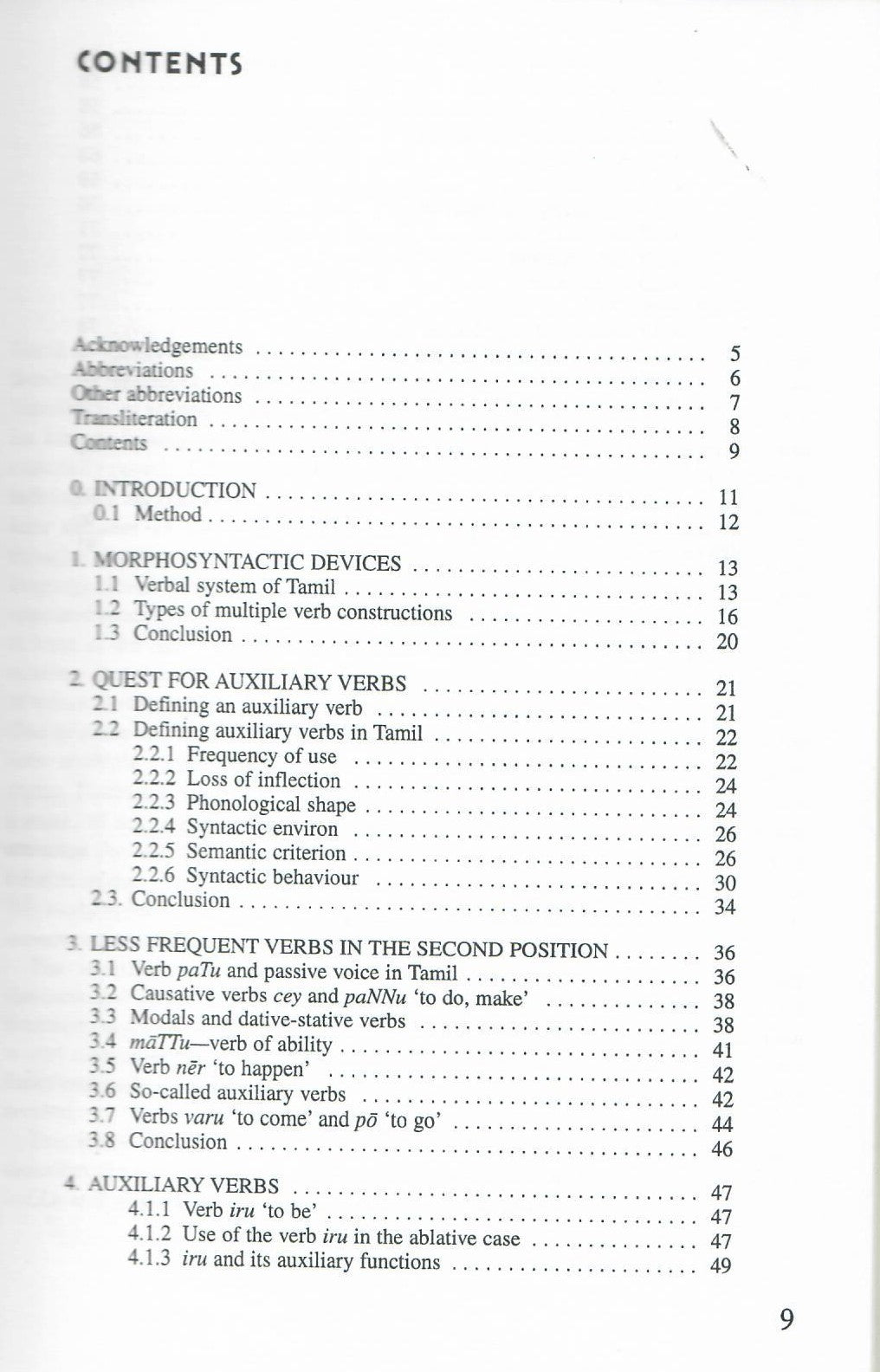 Auxiliarity in Tamil (2006)