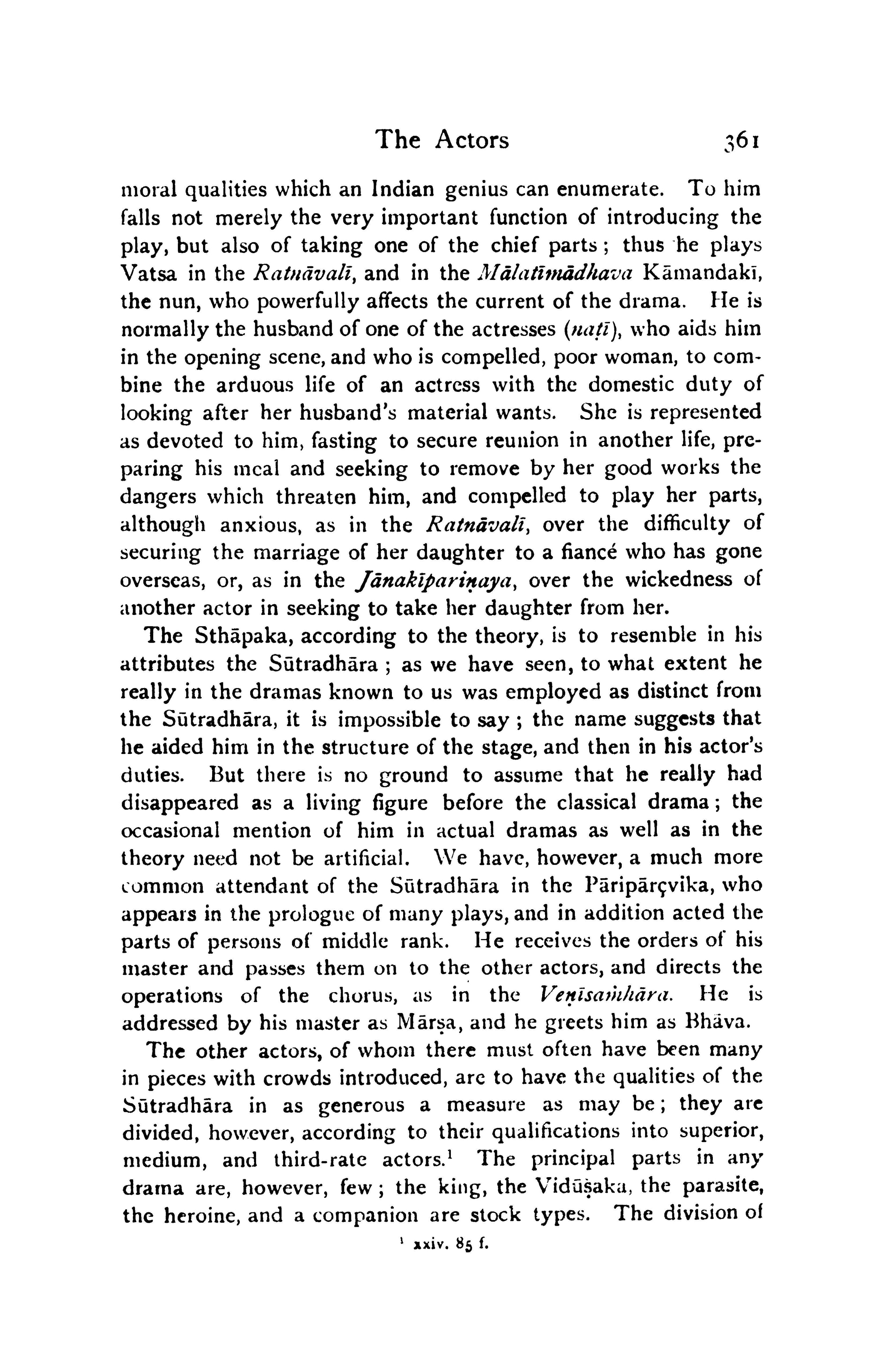 The Sanskrit Drama