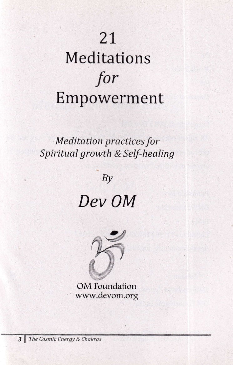 21 Meditations for Empowerment - Motilal Banarsidass #author