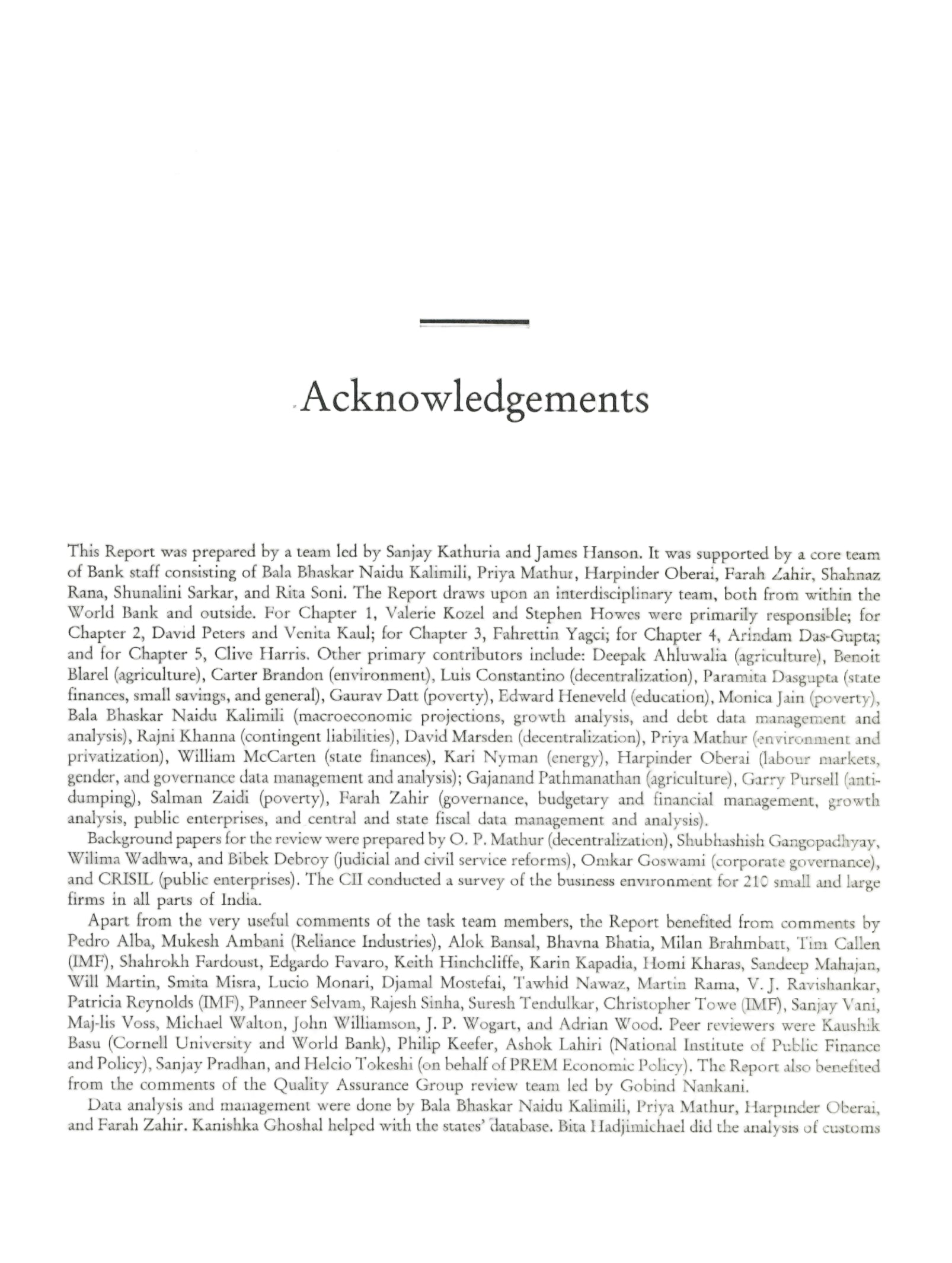 India Reducing Poverty, Accelerating Development (2001)