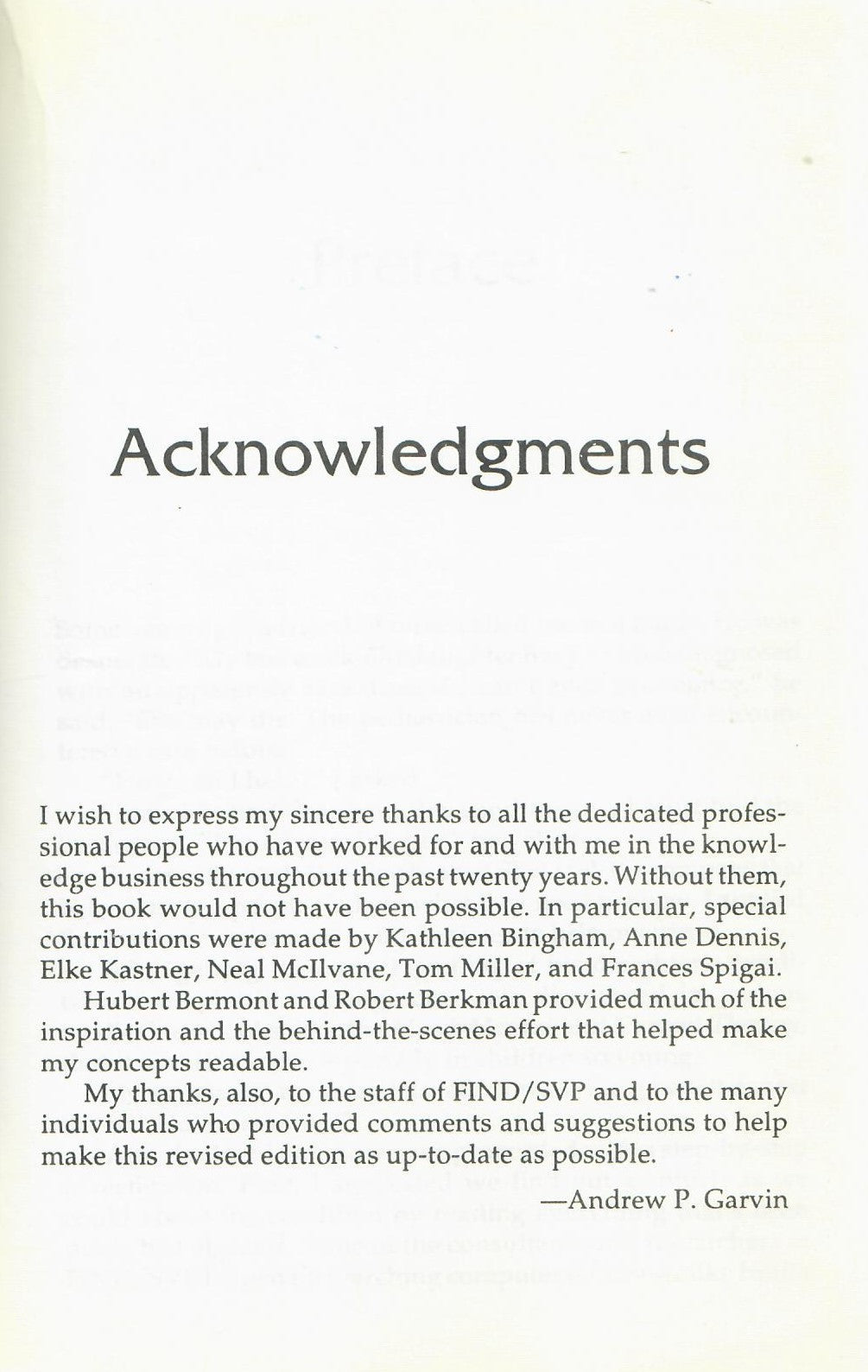 The Art of being well informed (1996)