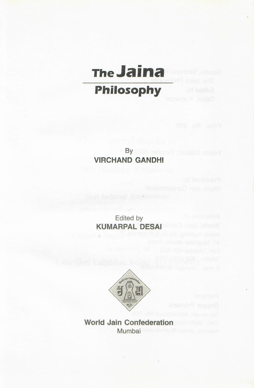 The Jaina Philosophy (2009)