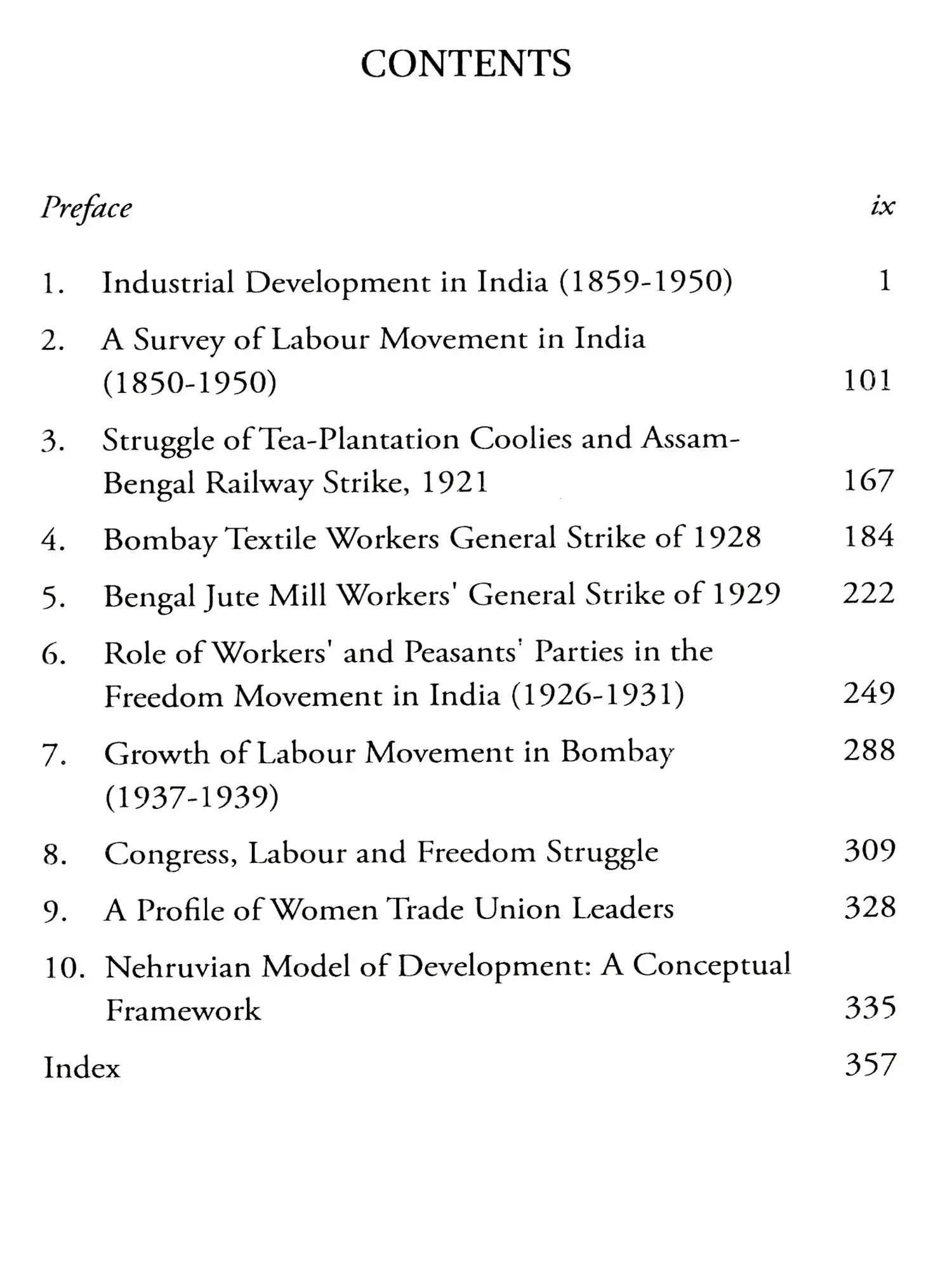 Industrial Development and Labour Movement in India