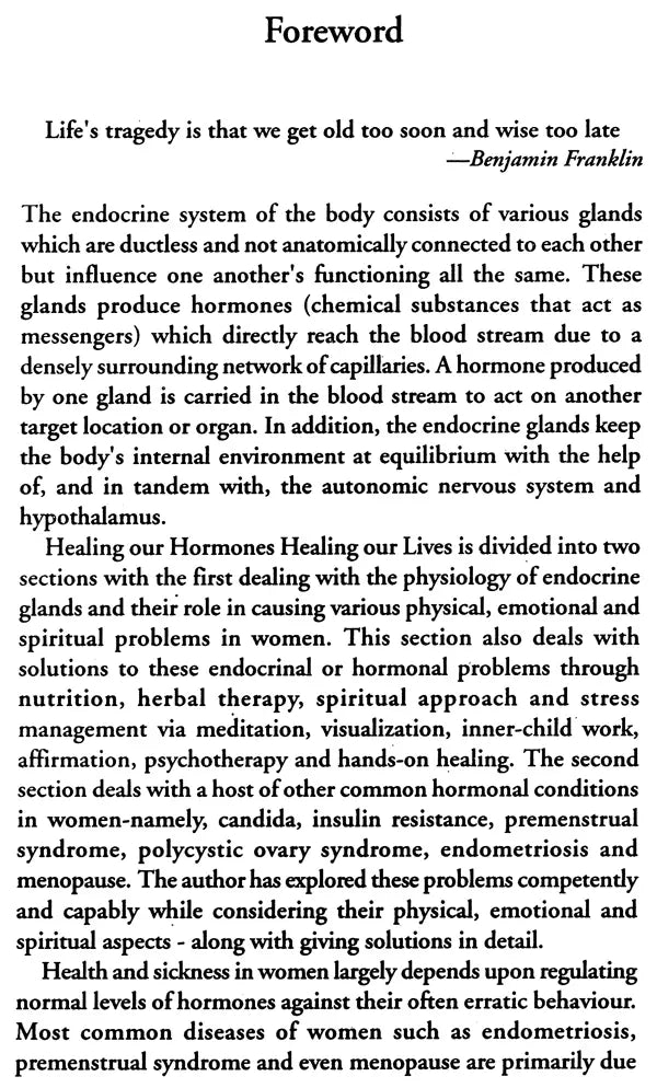 Healing Our Hormones Healing Our Lives