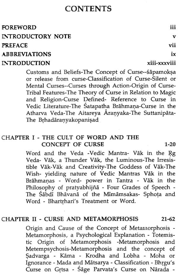 Curse as a Motif in the Mahabharata