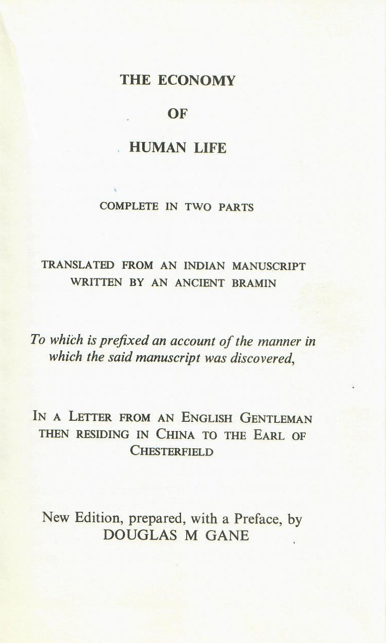 The Economy of human life (1998)