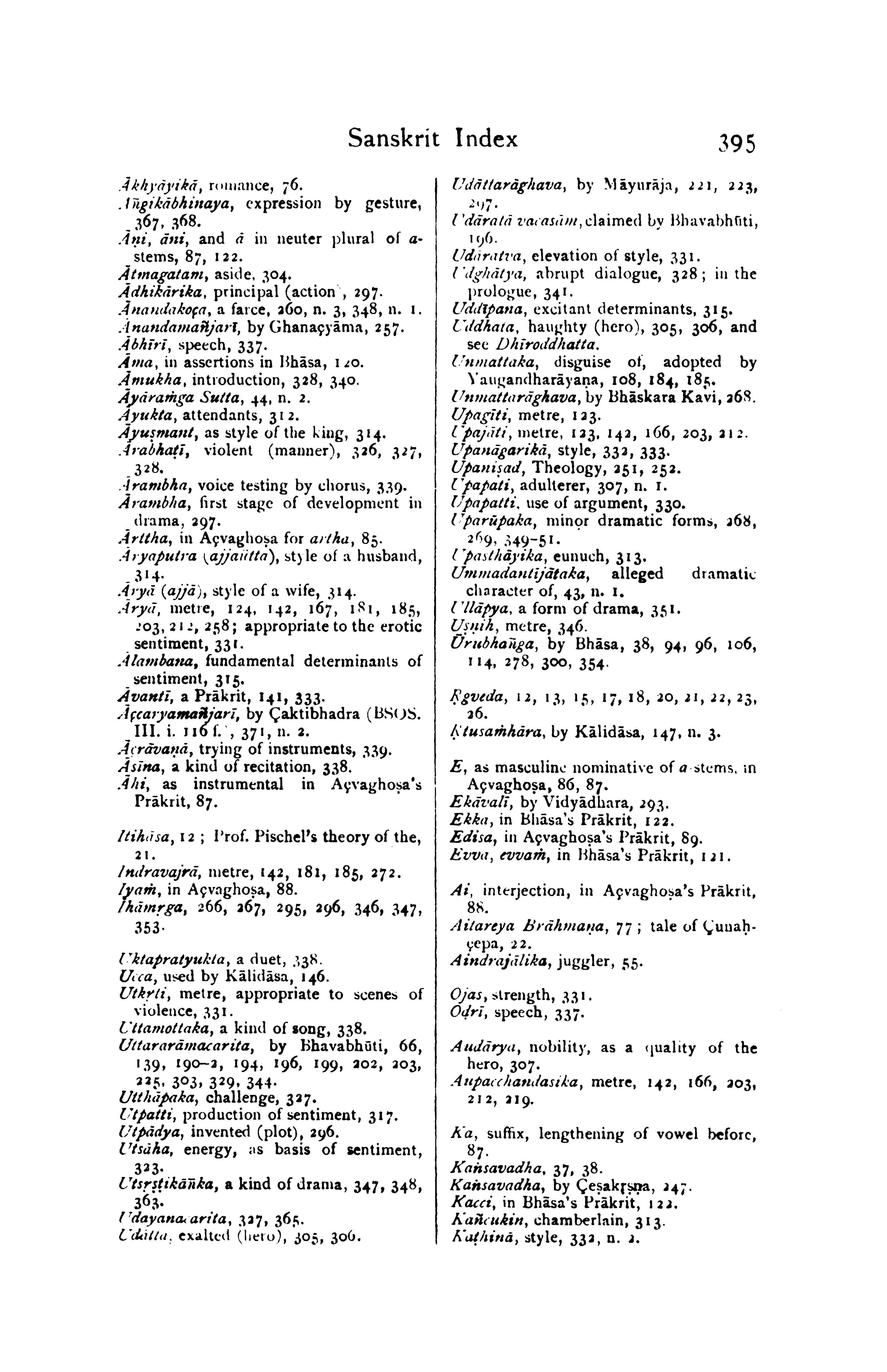 The Sanskrit Drama