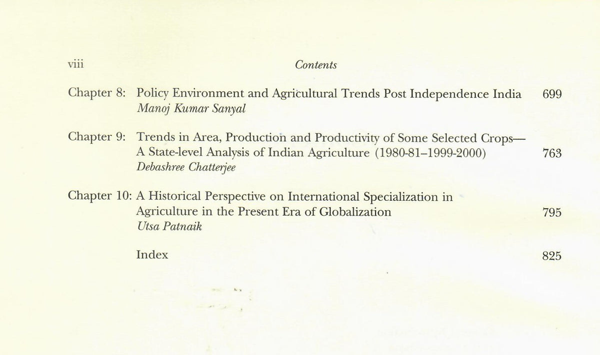 Economic History of India from the 18th to 20th Century (Volume 8, Part 3)