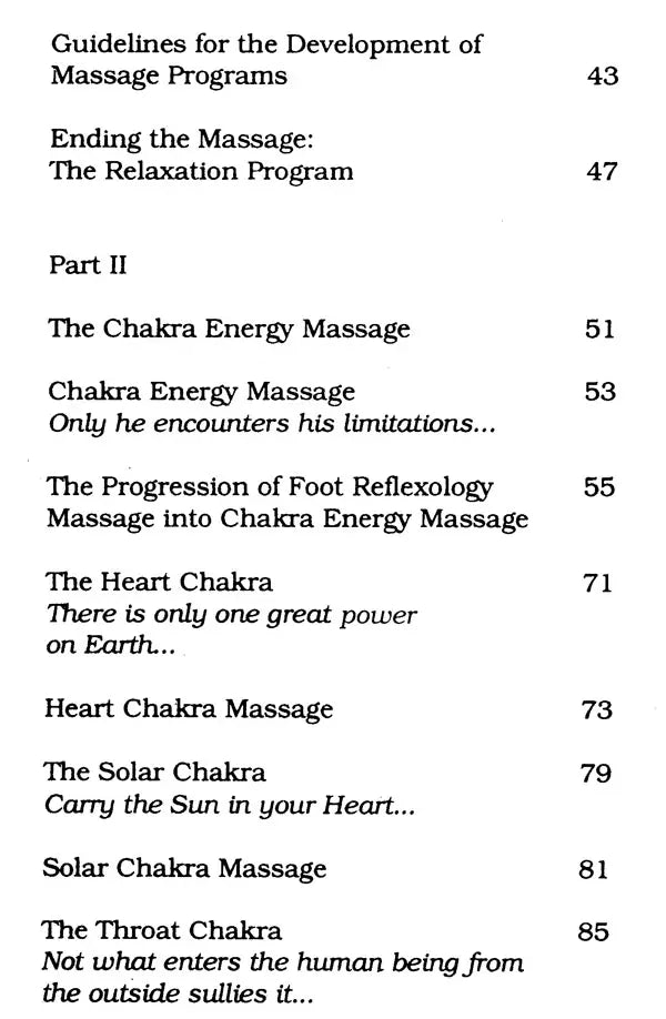 Chakra Energy Massage