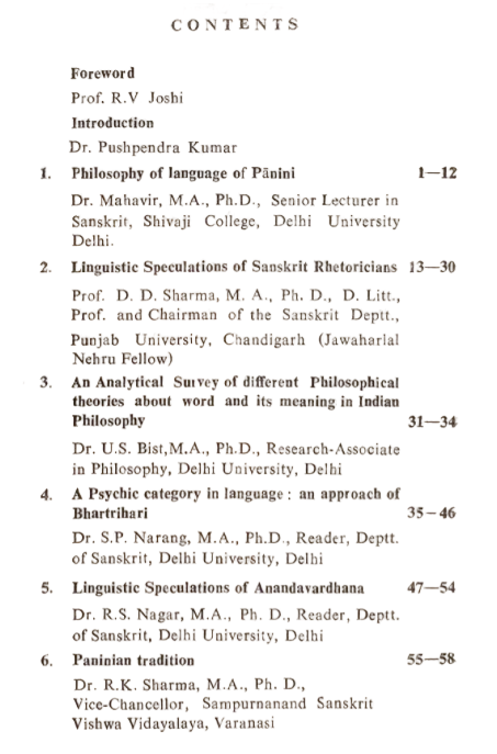 Linguistic Thought in Ancient India