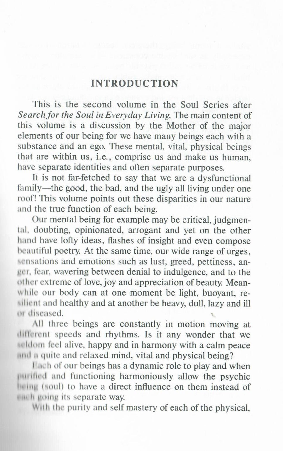 The Soul and its Powers (1992)