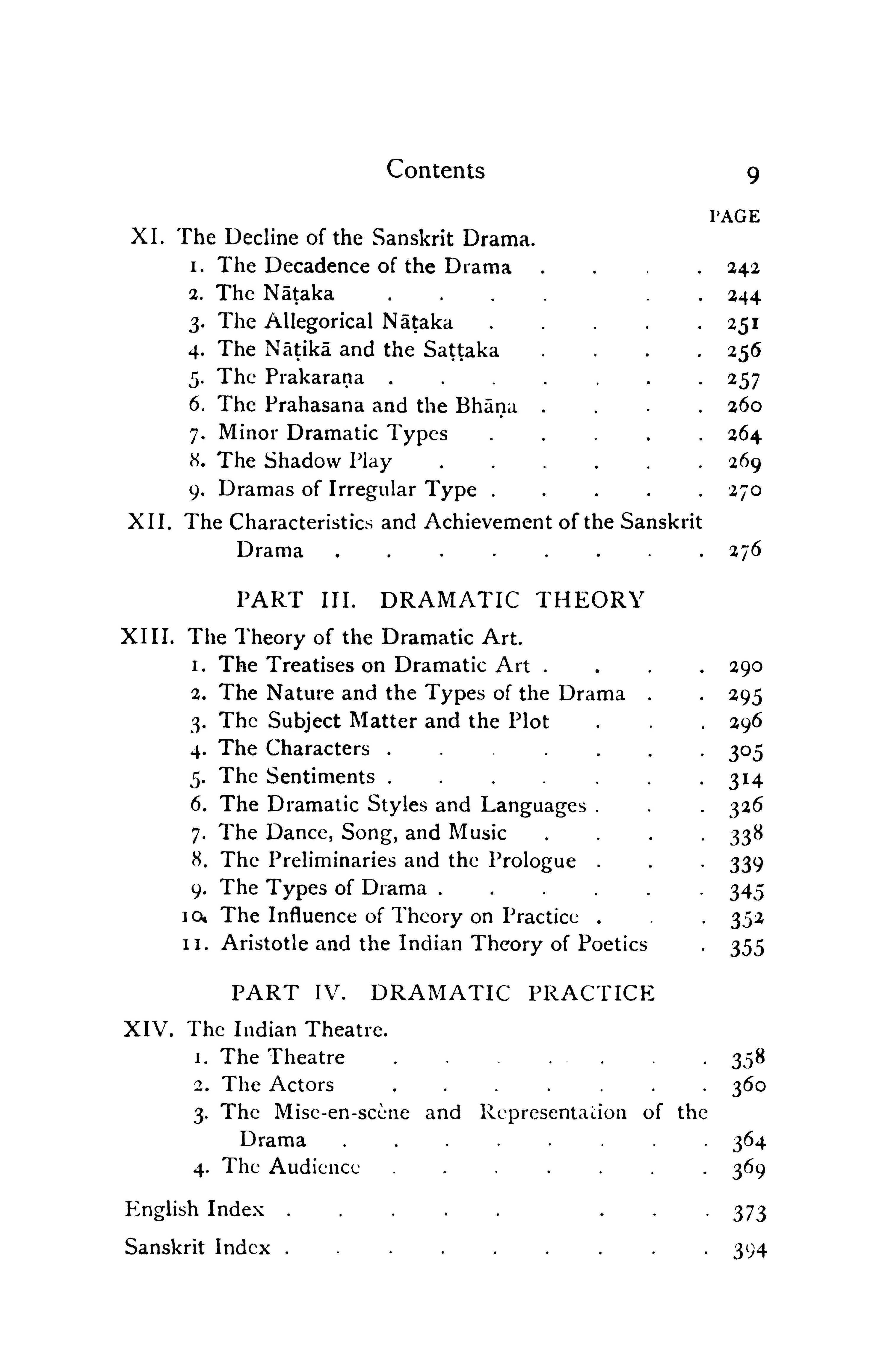 The Sanskrit Drama