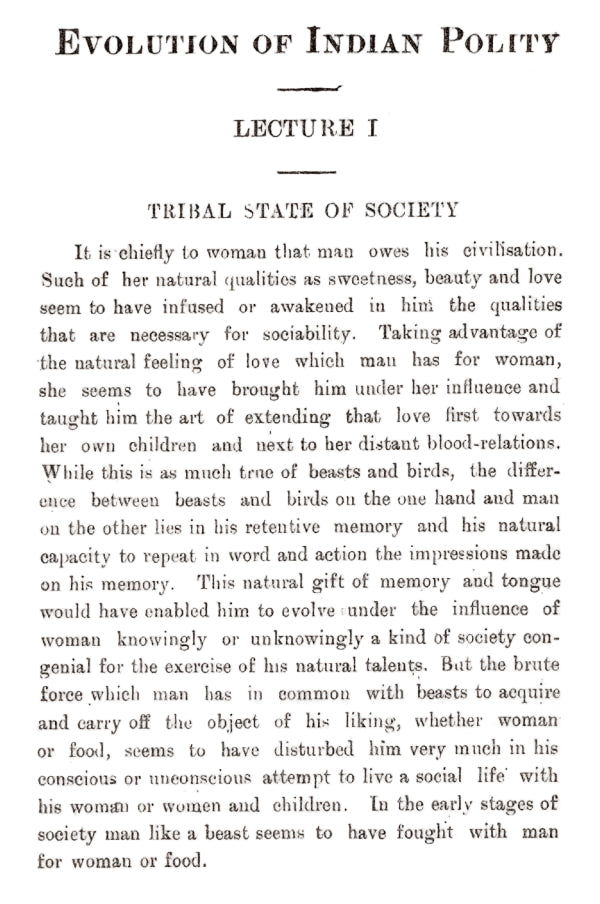 Evolution of Indian Polity (1977)