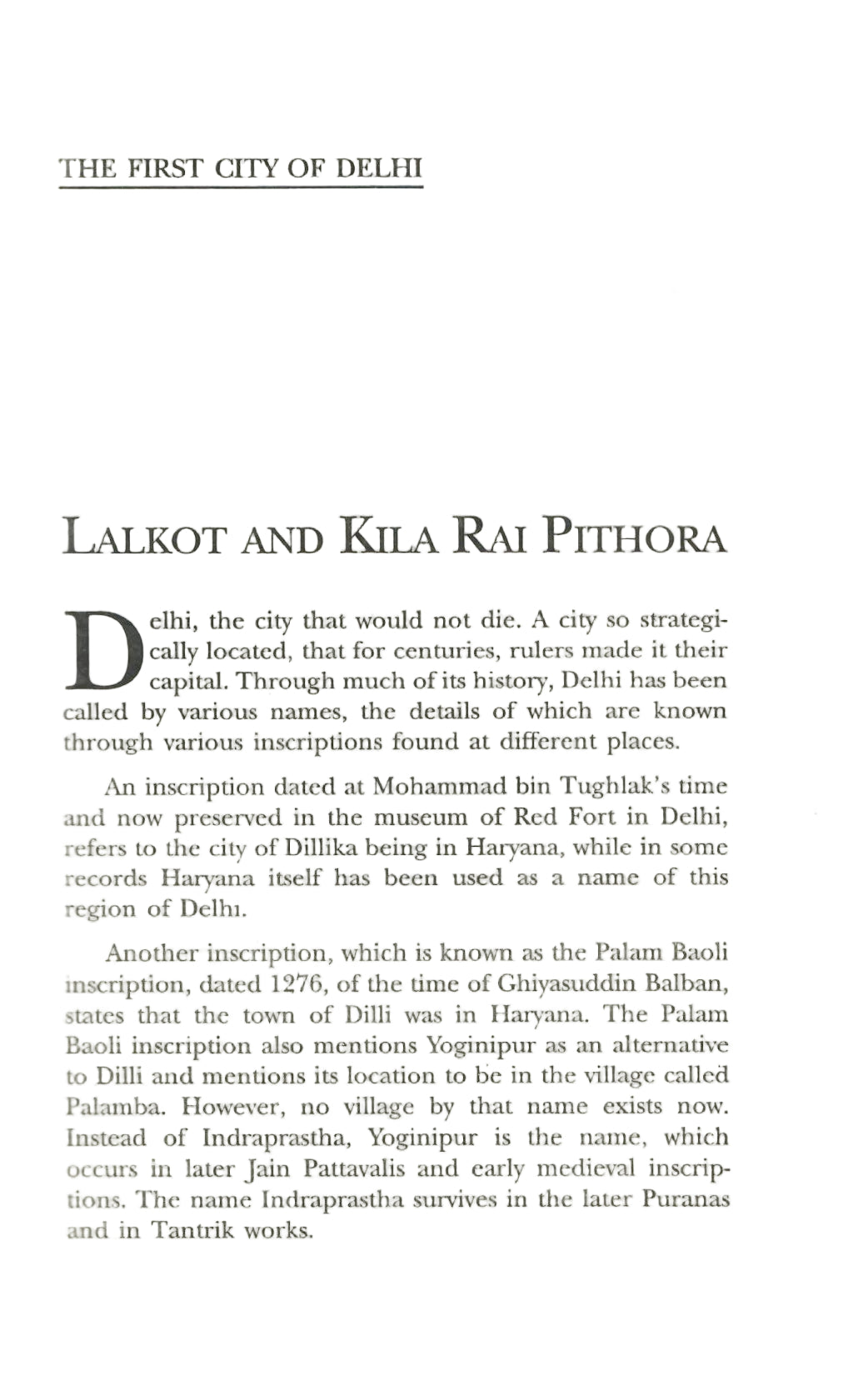 Delhi a Tale of Seven Cities (2001