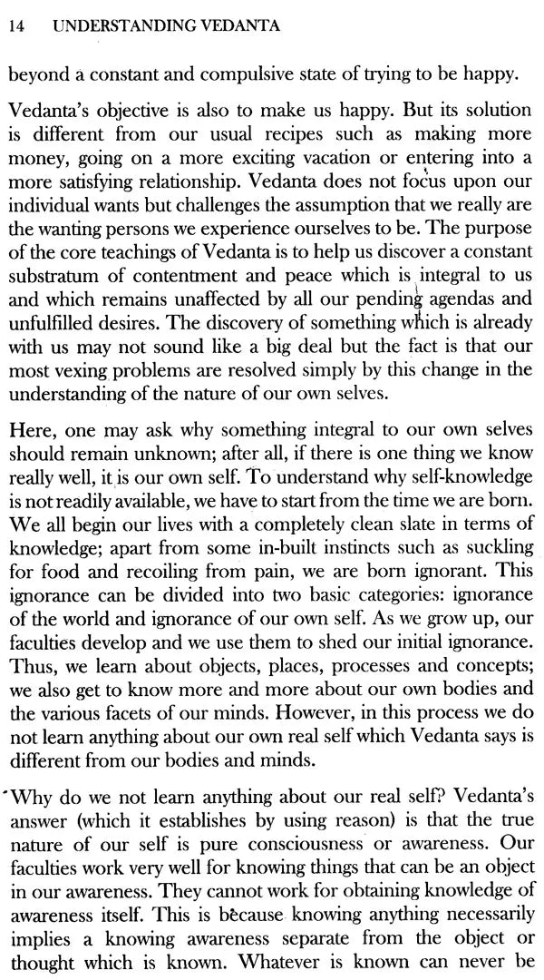 Understanding Vedanta: A Contemporary Approach