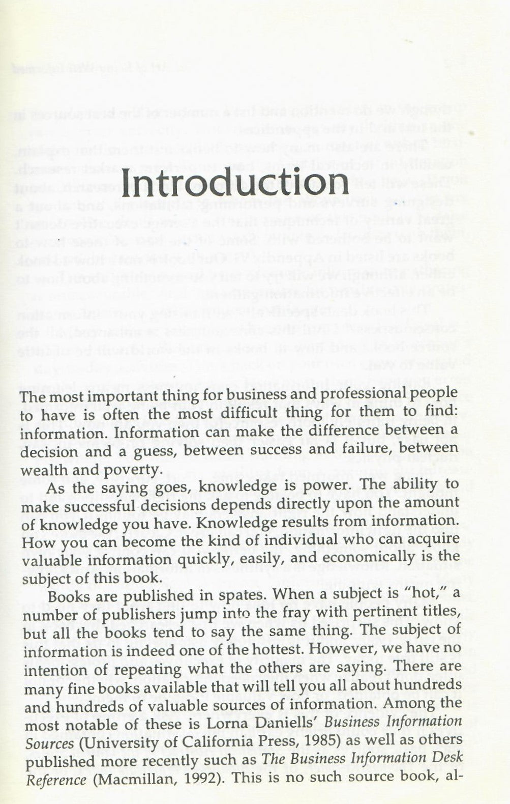 The Art of being well informed (1996)