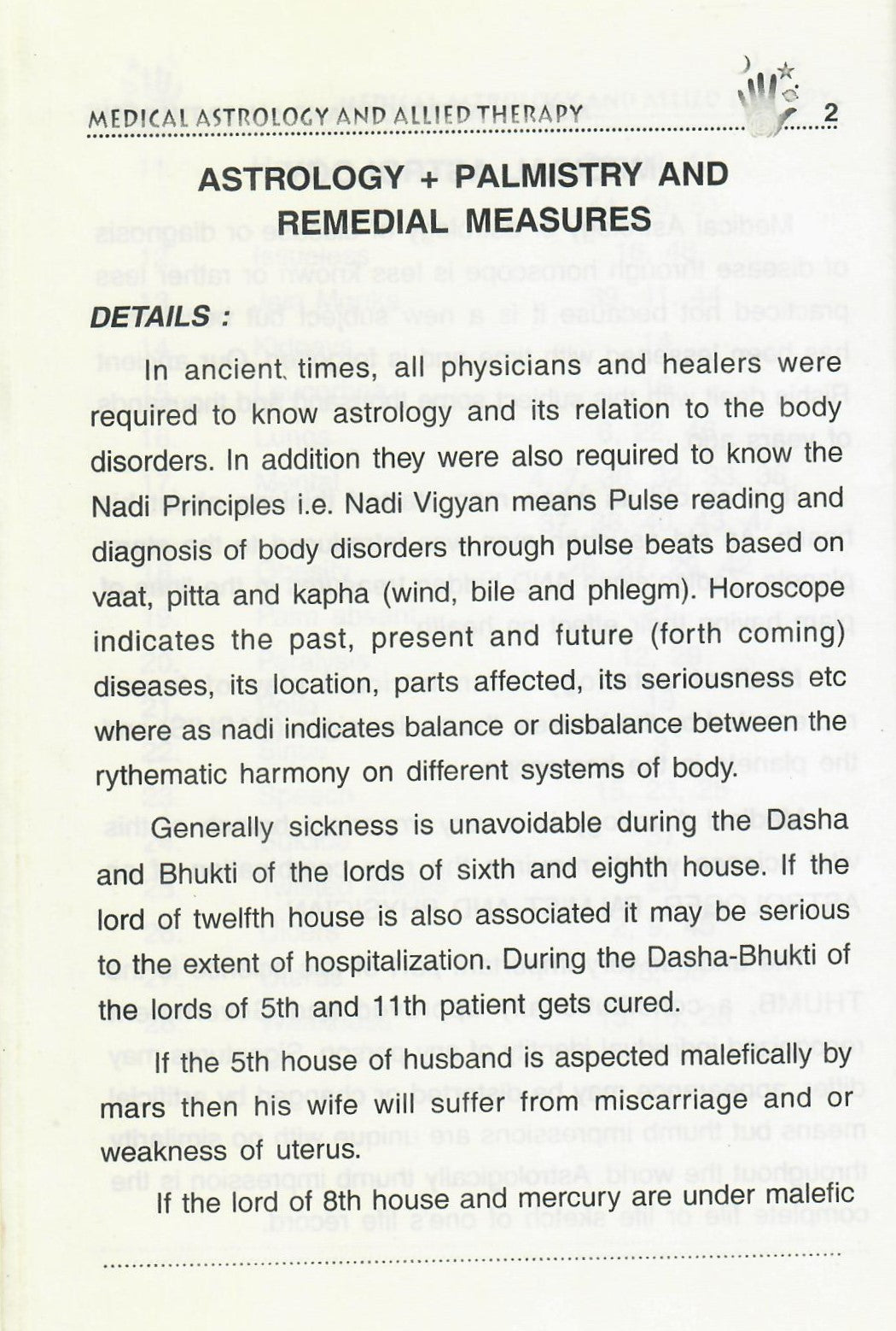 Medical Astrology and Allied Therapy (2004)