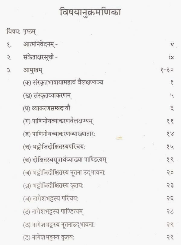भट्टोजिदीक्षितेन नागेशभट्टेन च प्रतिपादितानां केषाञ्चन वैयाकरणसिद्धान्तानां तुलनात्मकमध्ययनम्- Bhattojidikshiten Nageshbhatten cha pratipaditanaan keshanchan vyayakaransiddhantanaan comparisonmadhyayanam