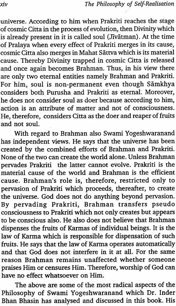 The Philosophy of Self Realisation of Swami Yogeshwaranand Saraswati