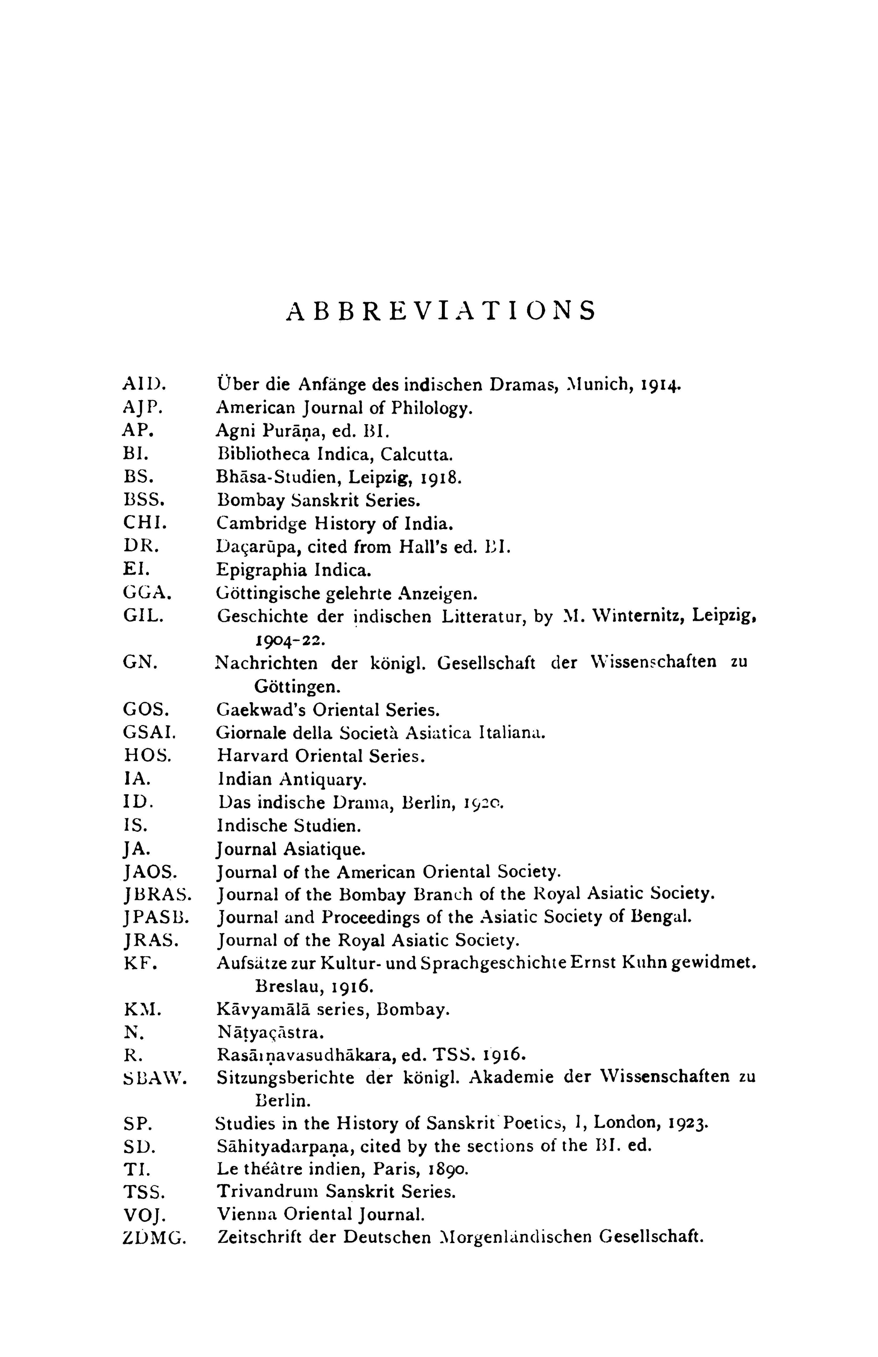The Sanskrit Drama