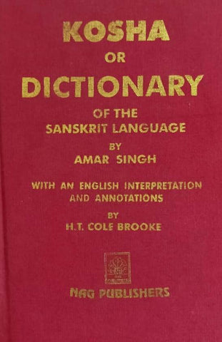 Kosha or Distionary of the Sanskriot Language