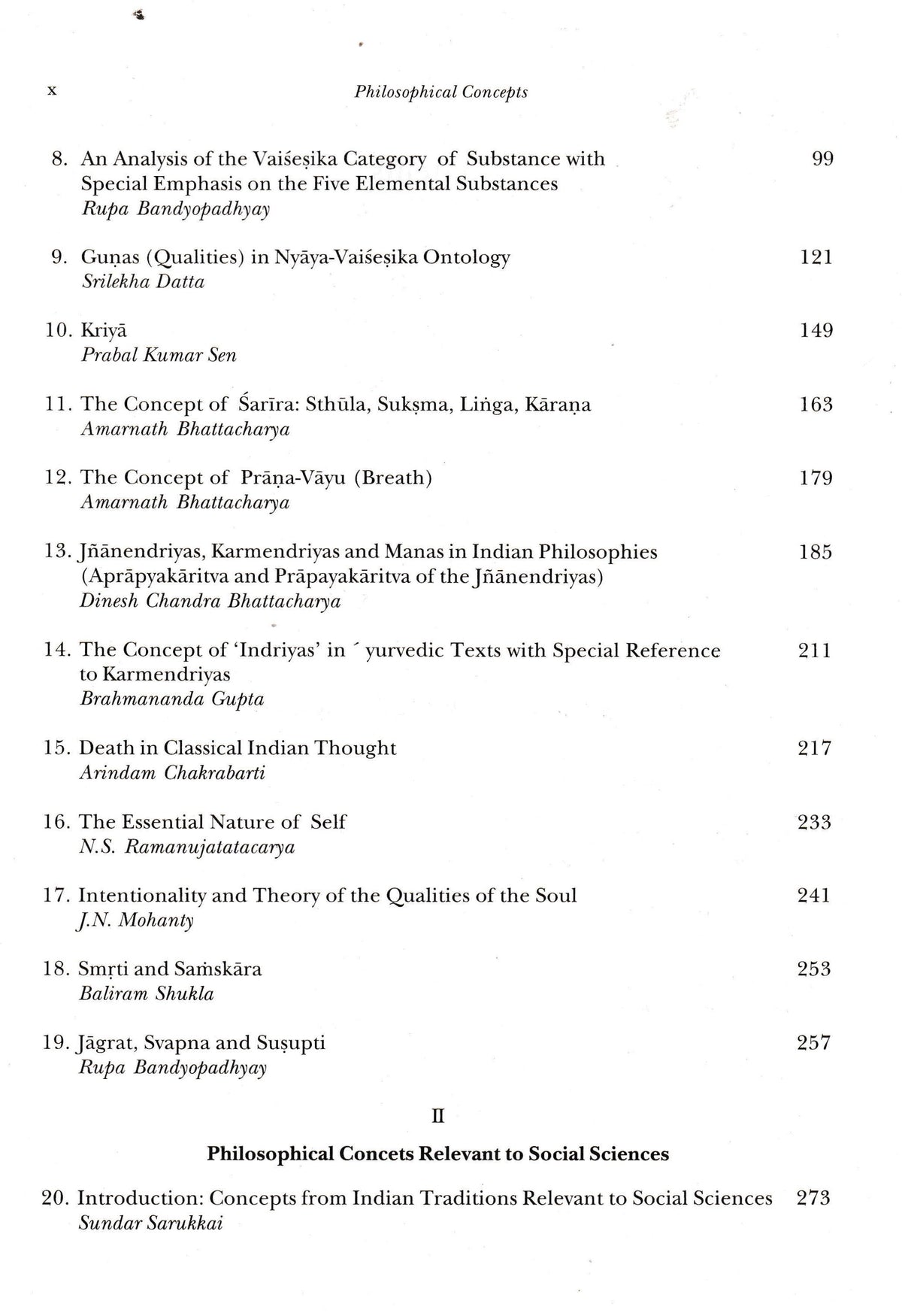 Philosophical Concepts Relevant to Sciences in Indian Tradition (Volume 3, Part 5)
