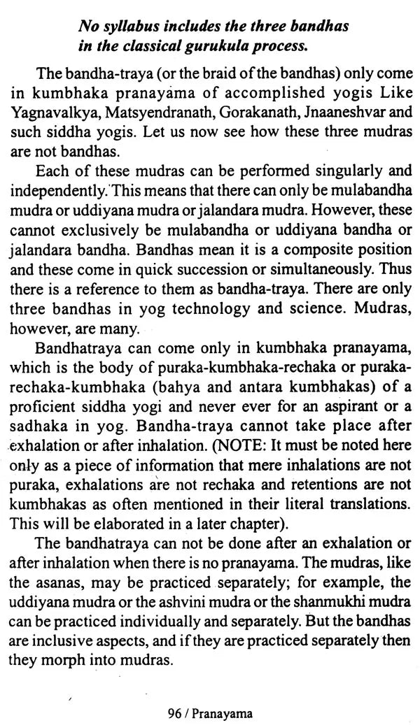 Pranayama (A Classical and Traditional Approach)
