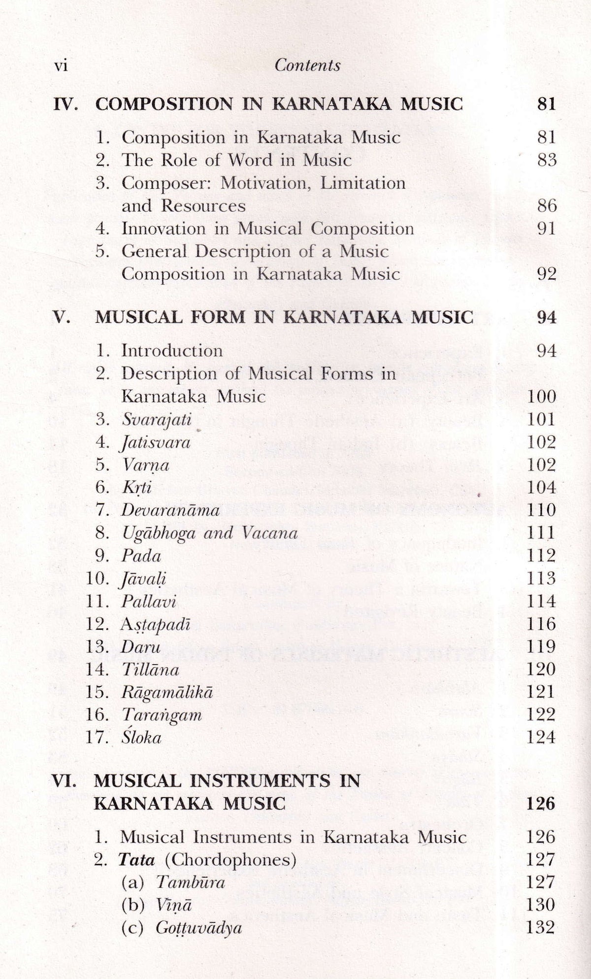 Karnataka Music As Aesthetic Forn