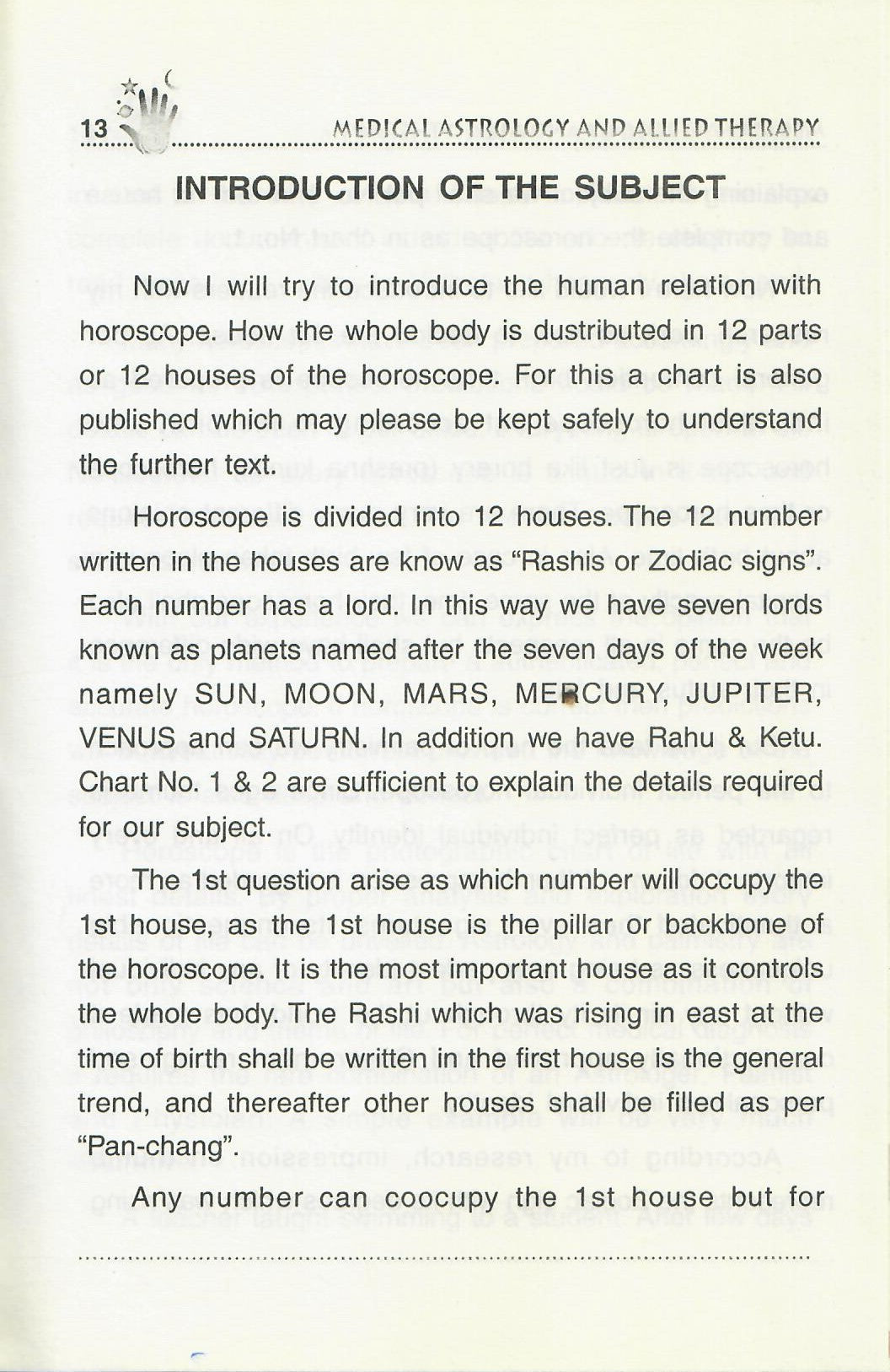 Medical Astrology and Allied Therapy (2004)