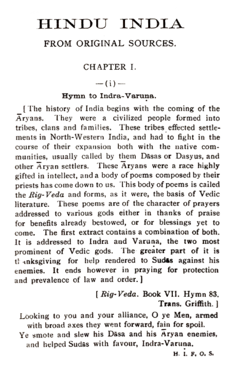 Hindu India from Original Sources