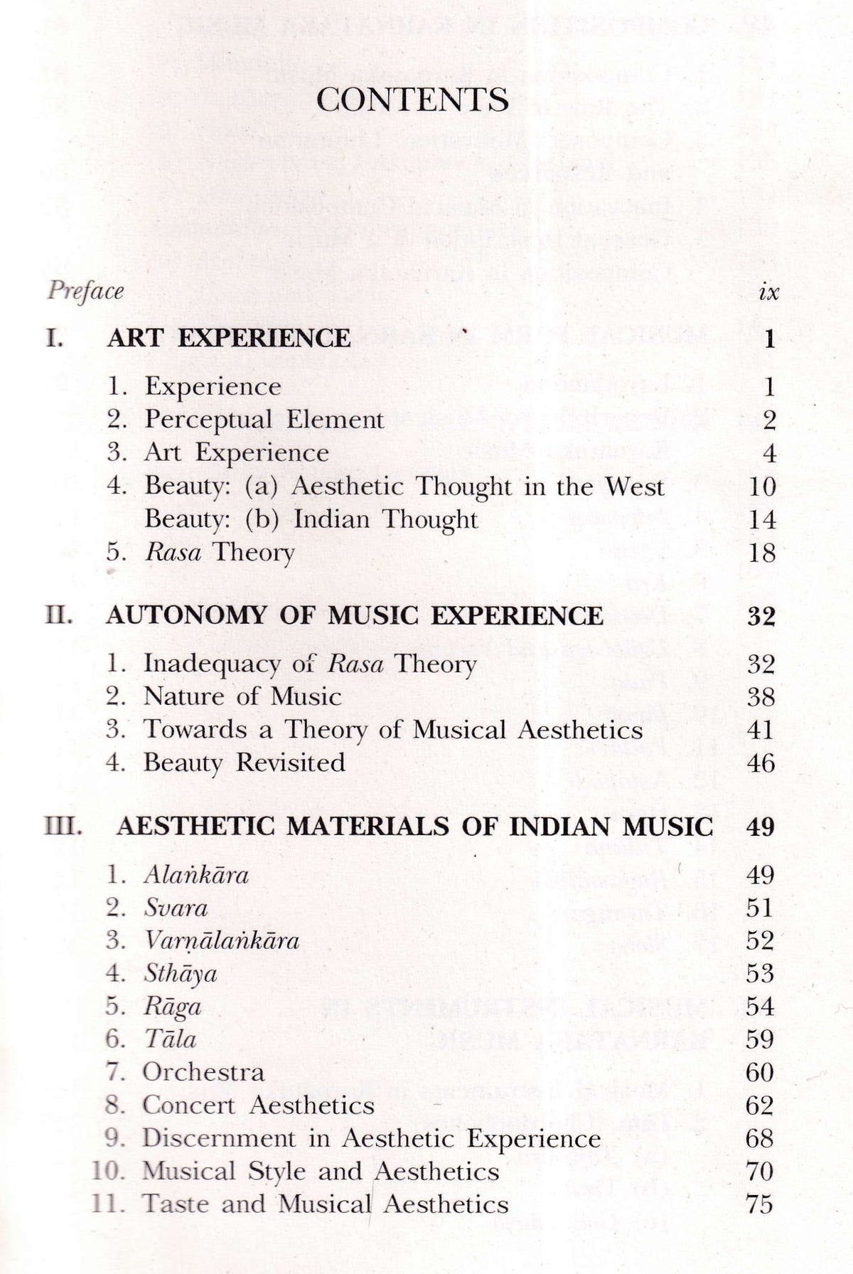 Karnataka Music As Aesthetic Forn