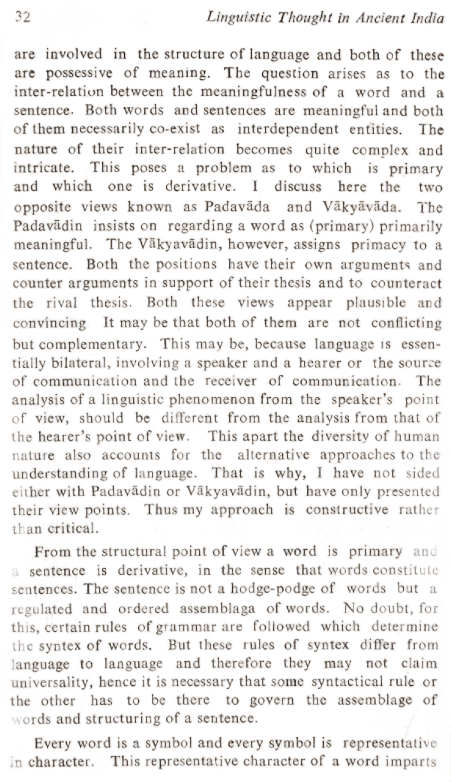 Linguistic Thought in Ancient India