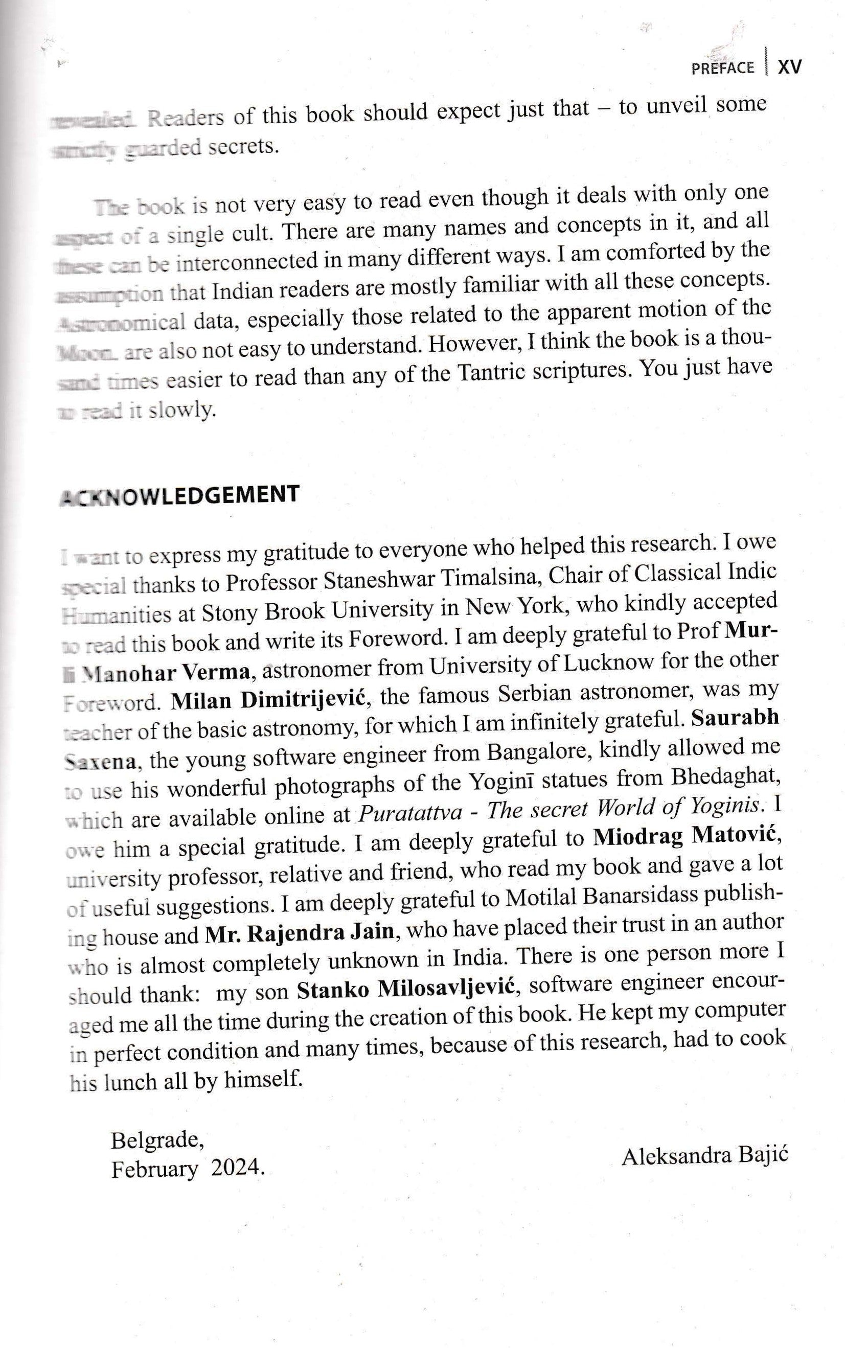 THE SECRET LORE OF YOGINIS