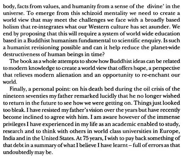 World Crisis and Buddhist Humanism