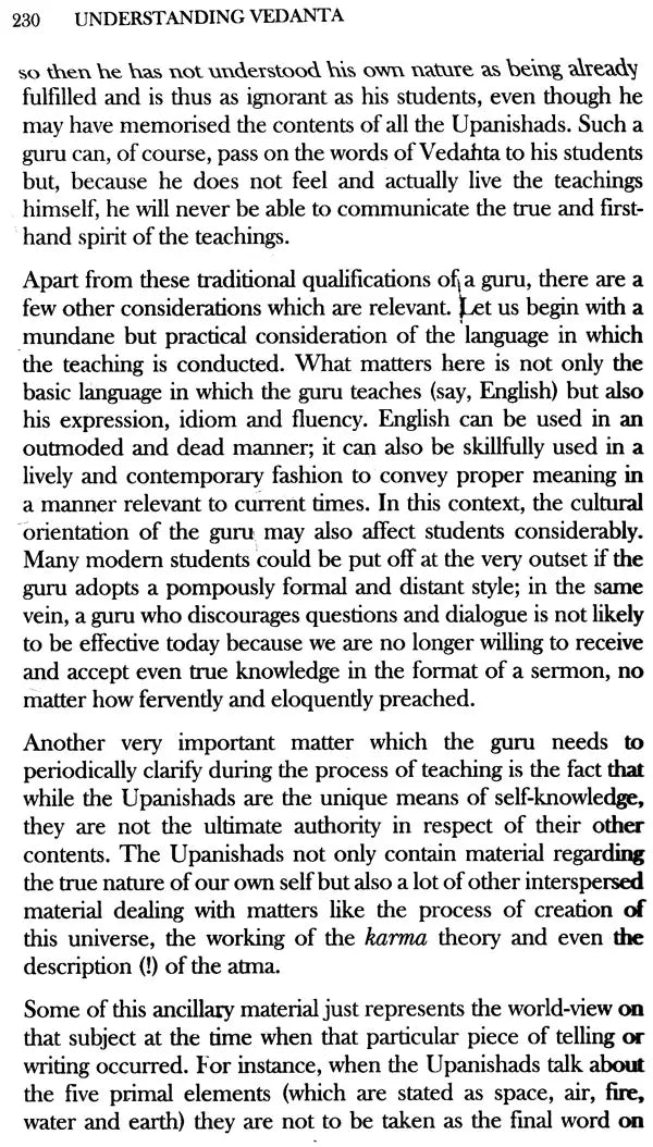 Understanding Vedanta: A Contemporary Approach