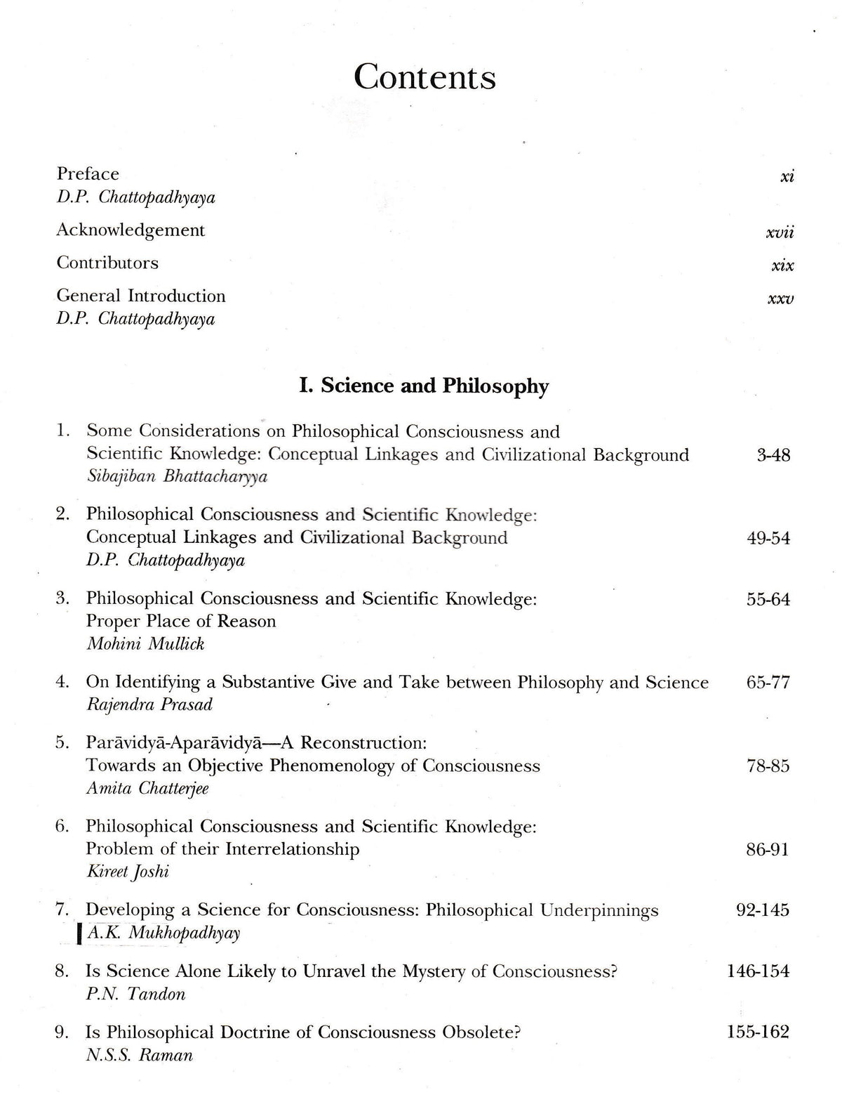 Philosophical Consciousness and Scientific Knowledge: Conceptual Linkages and Civilizational Background (Volume 11 Part 1)