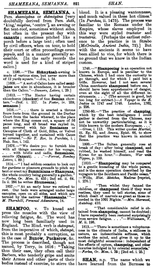 Hobson Jobson - A Glossary of Collquial Anglo-Indian Words and Phrases, and of Kindred Terms, Etymological, Historical, Geographical and Discursive