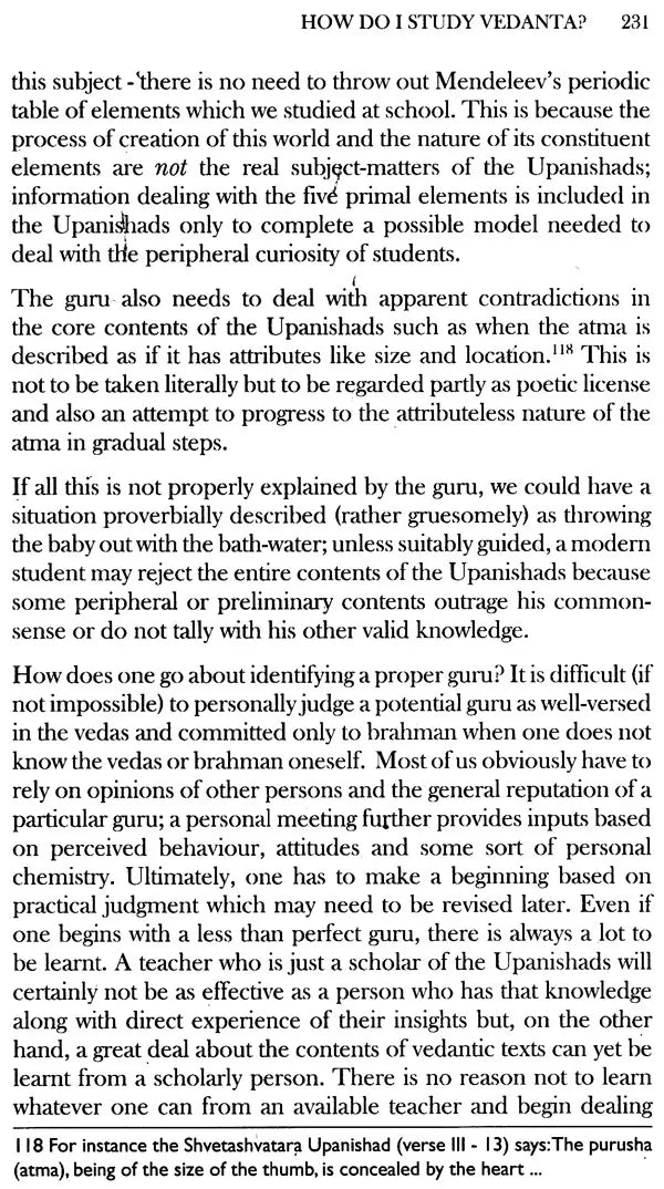 Understanding Vedanta: A Contemporary Approach