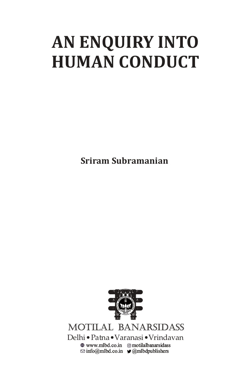 An Enquiry Into Human Conduct