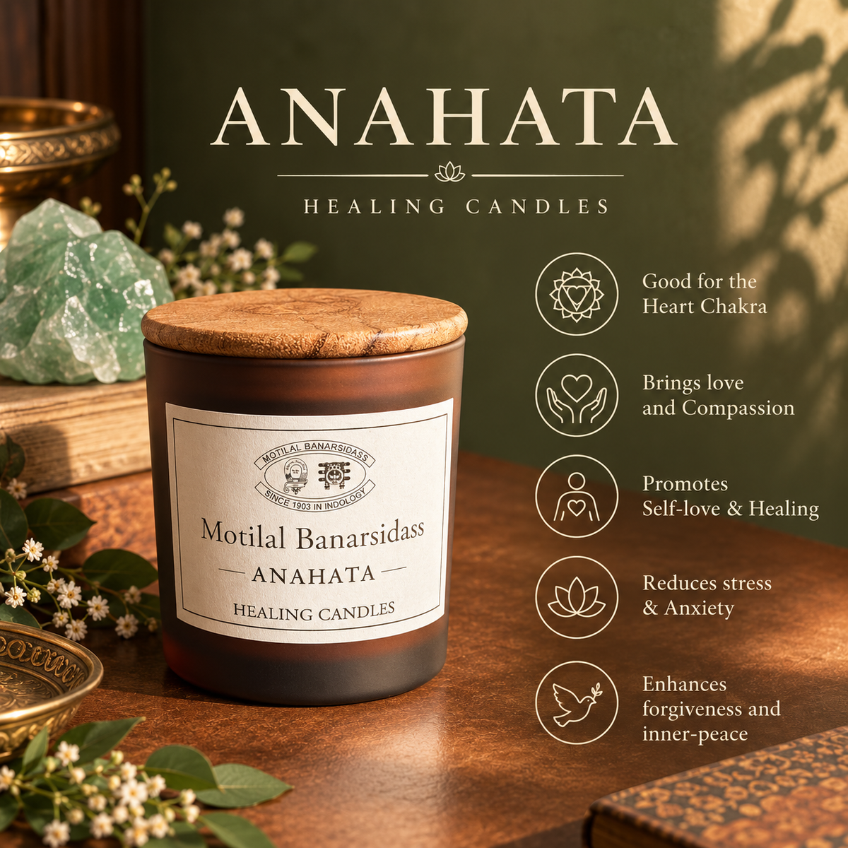 Anahata Healing Candle