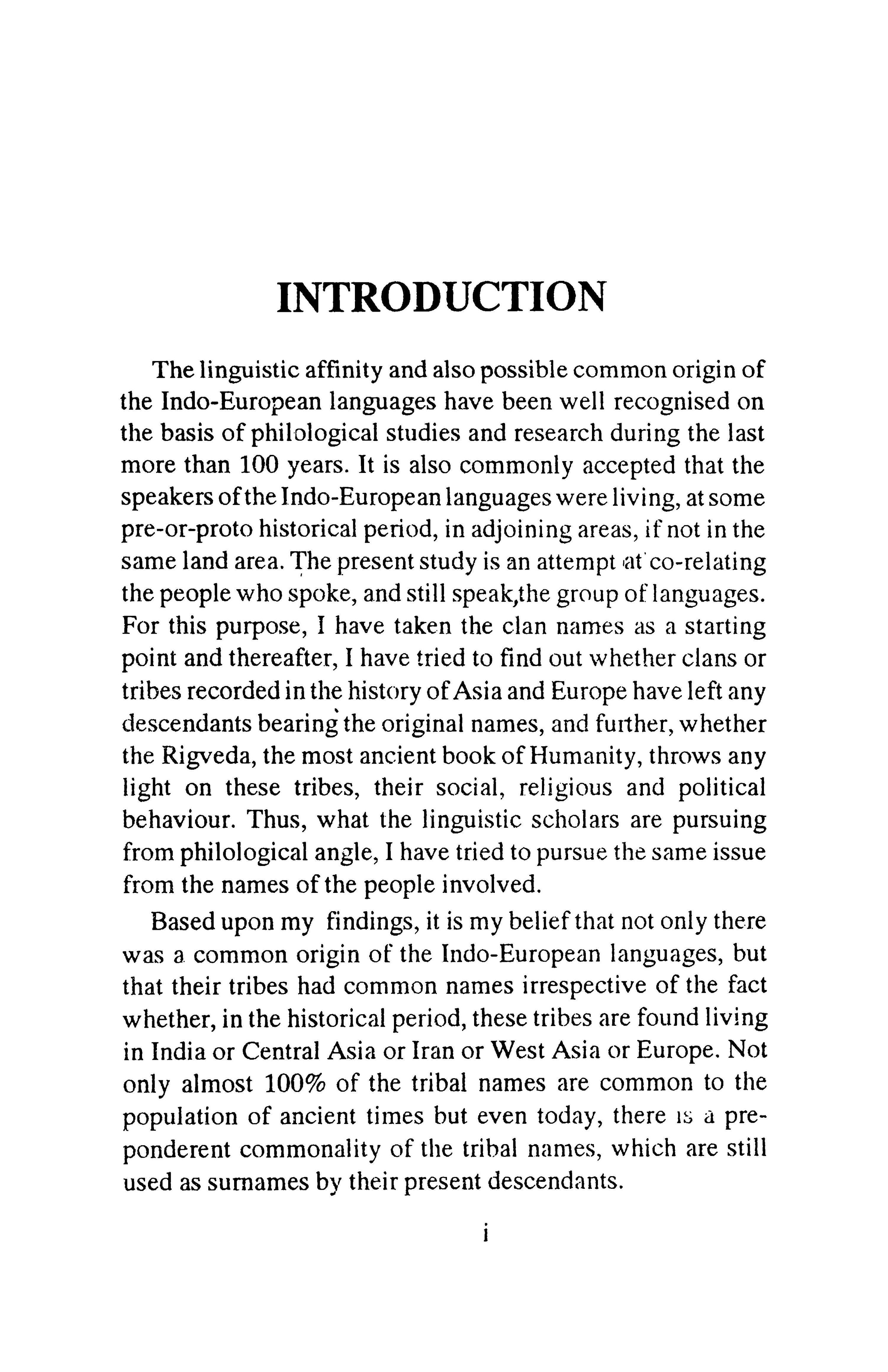 Aryan Tribes and The Rigveda