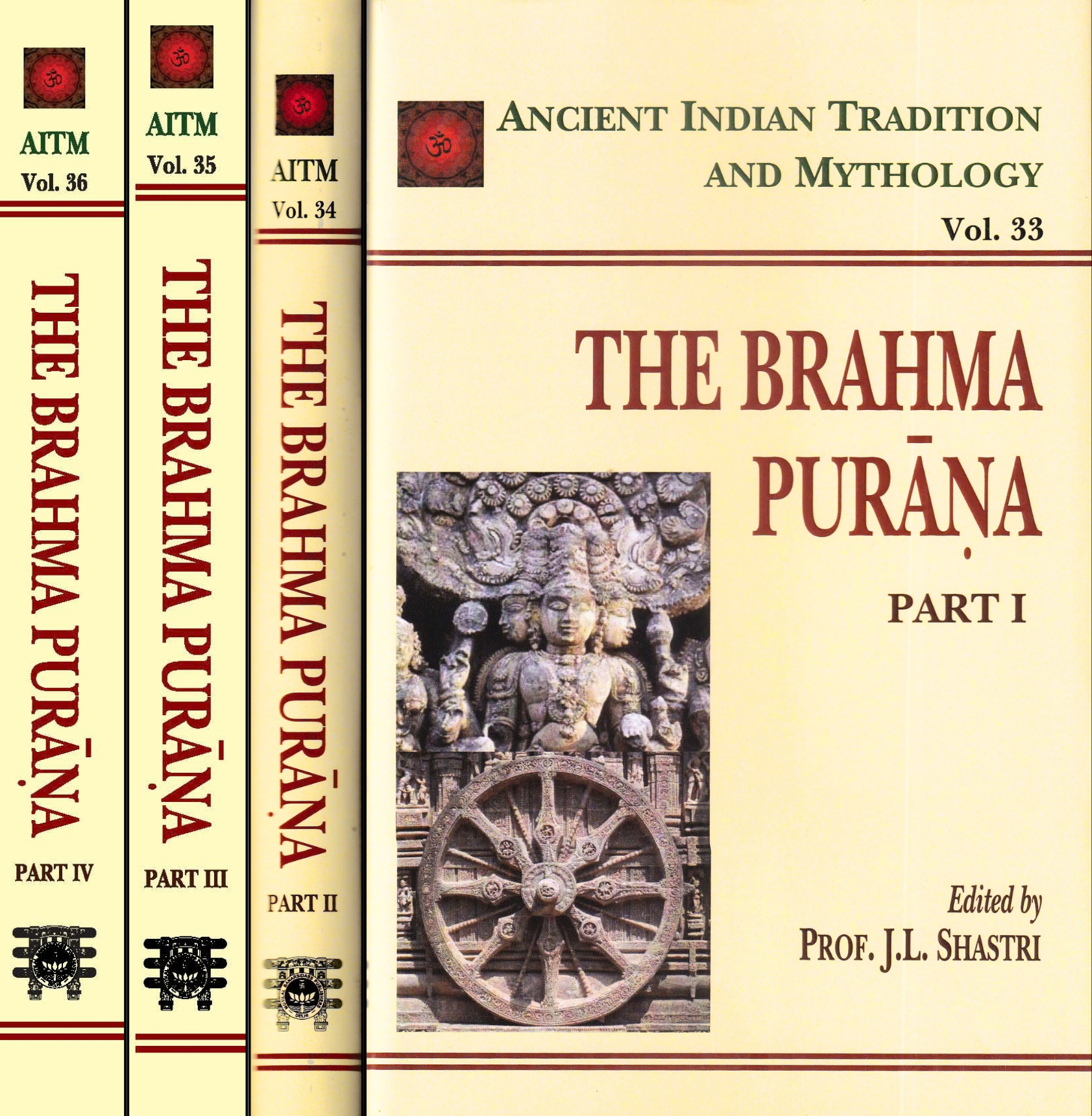 Brahma Purana 4 Parts in Set (AITM Vol. 33 to 36)