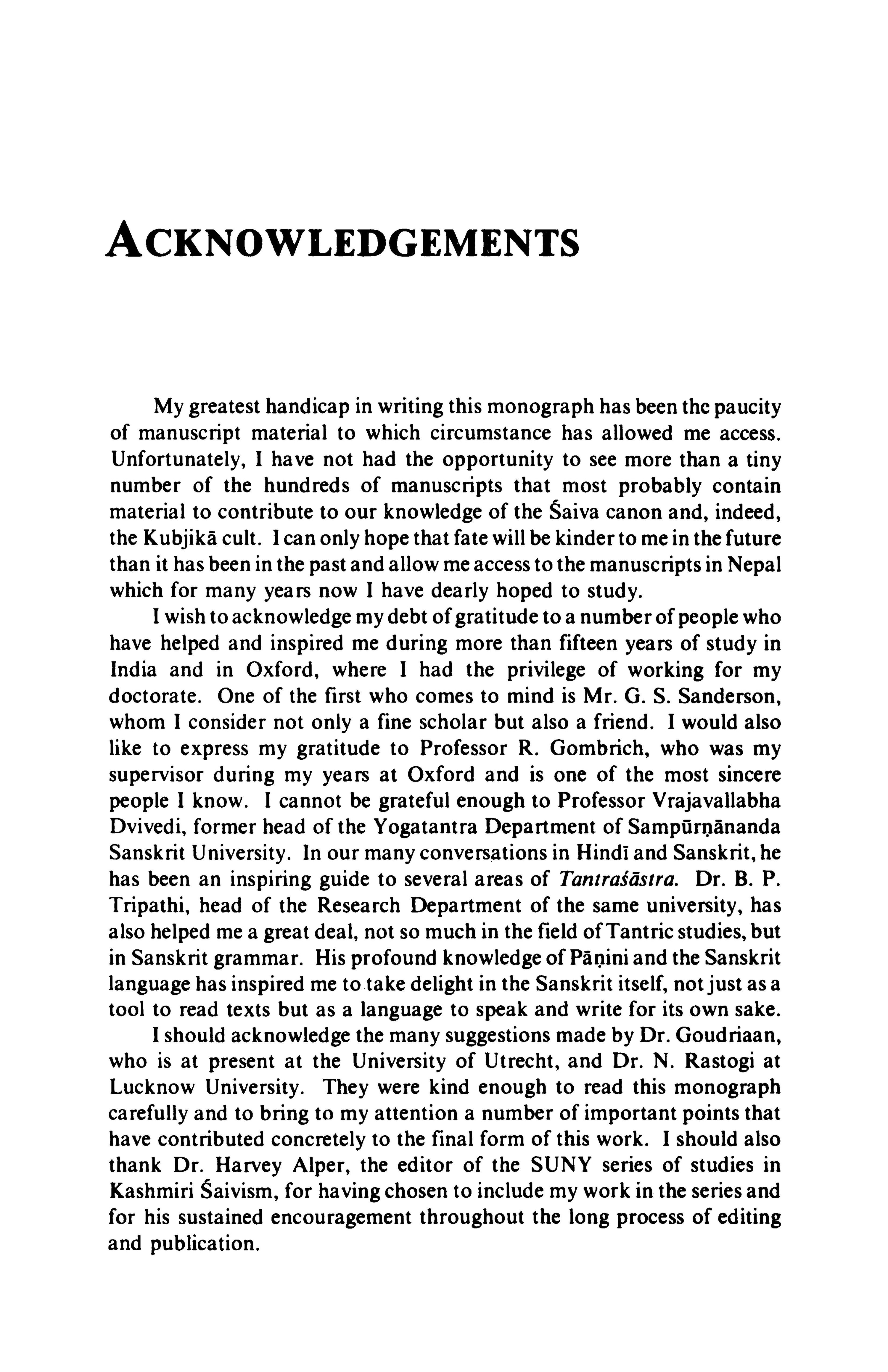 The Canon of the Saivagama and the Kubjika Tantras of the Western Kaula Tradition