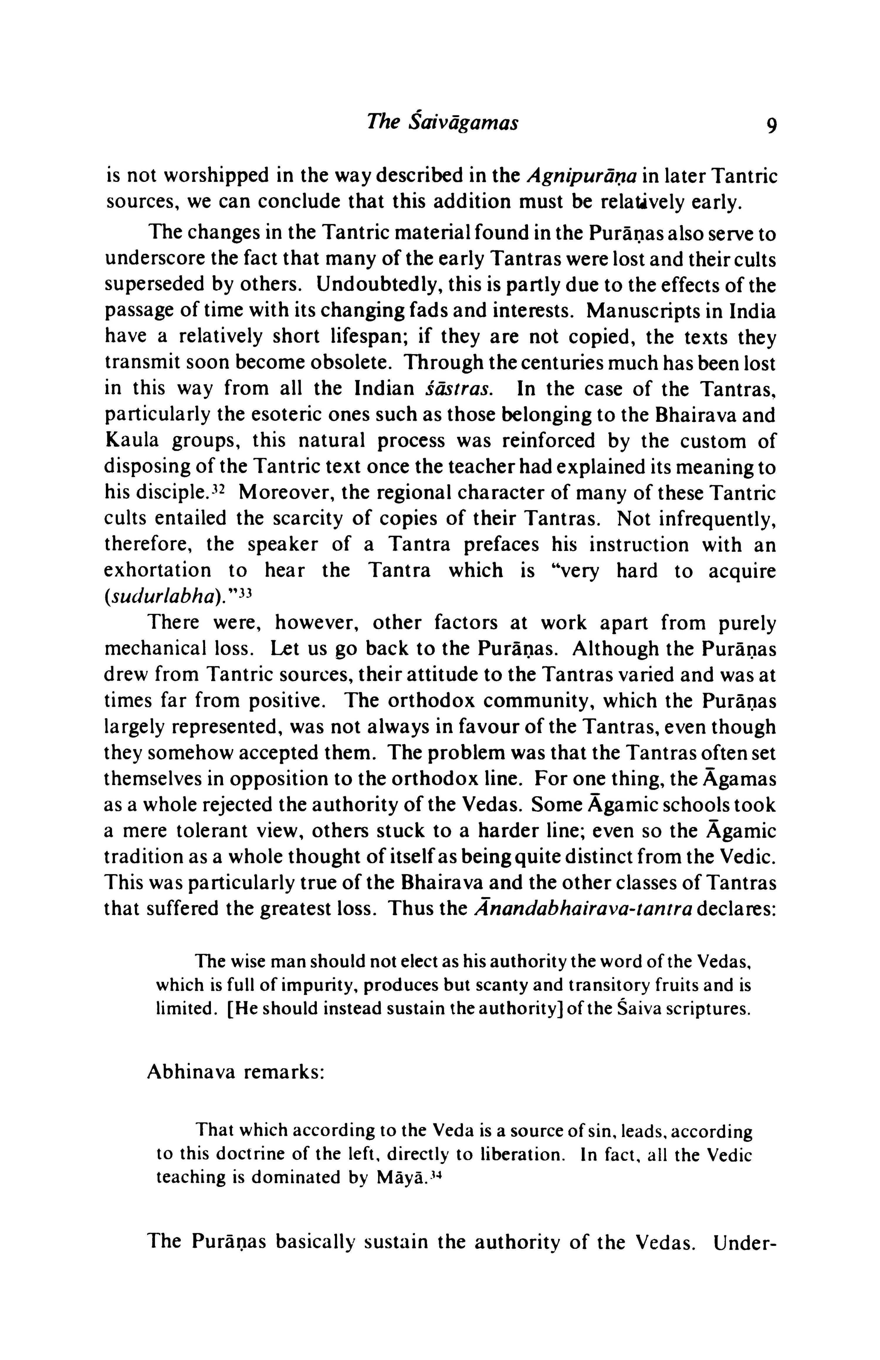 The Canon of the Saivagama and the Kubjika Tantras of the Western Kaula Tradition
