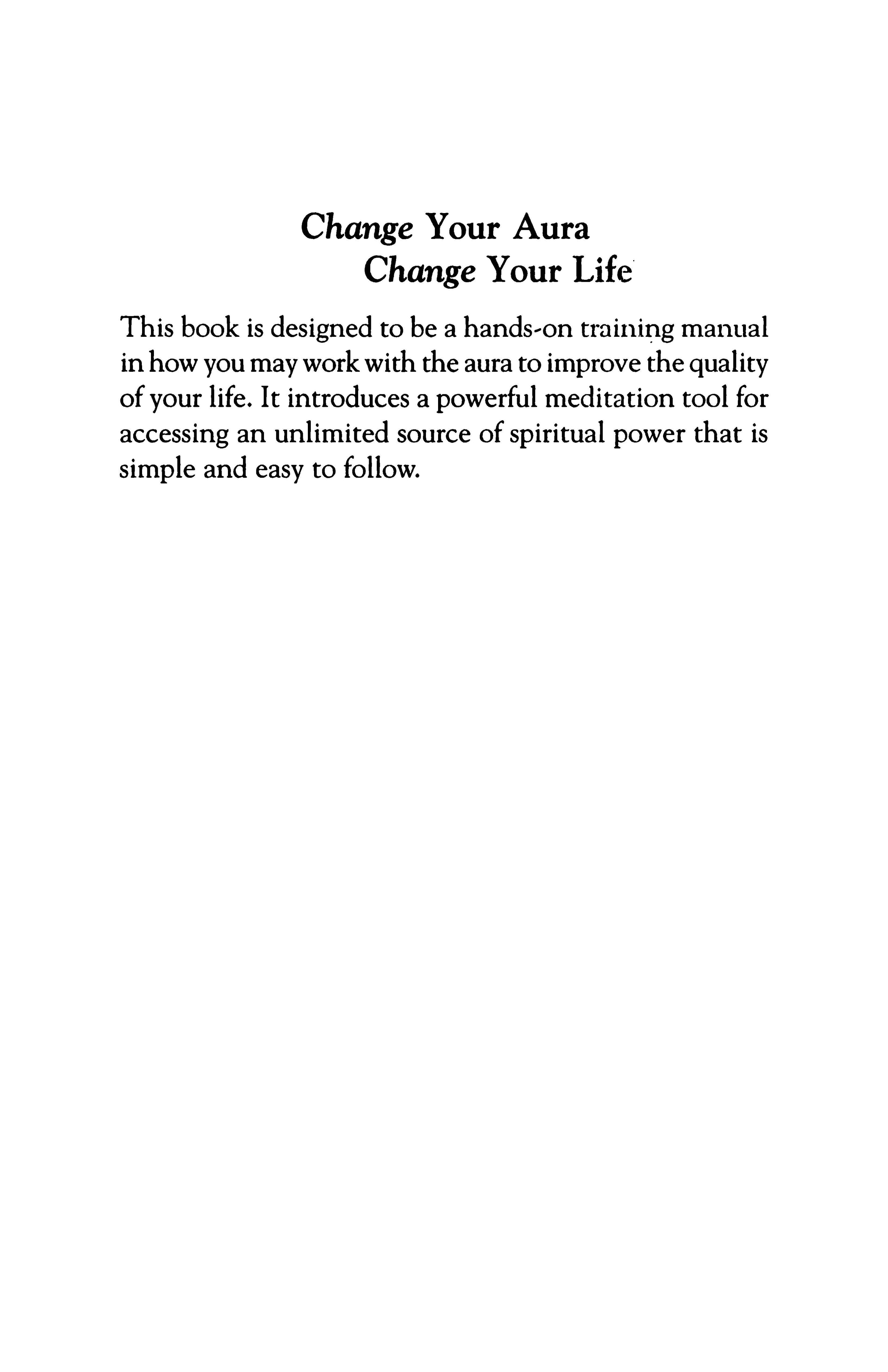 Change Your Aura Change Your Life