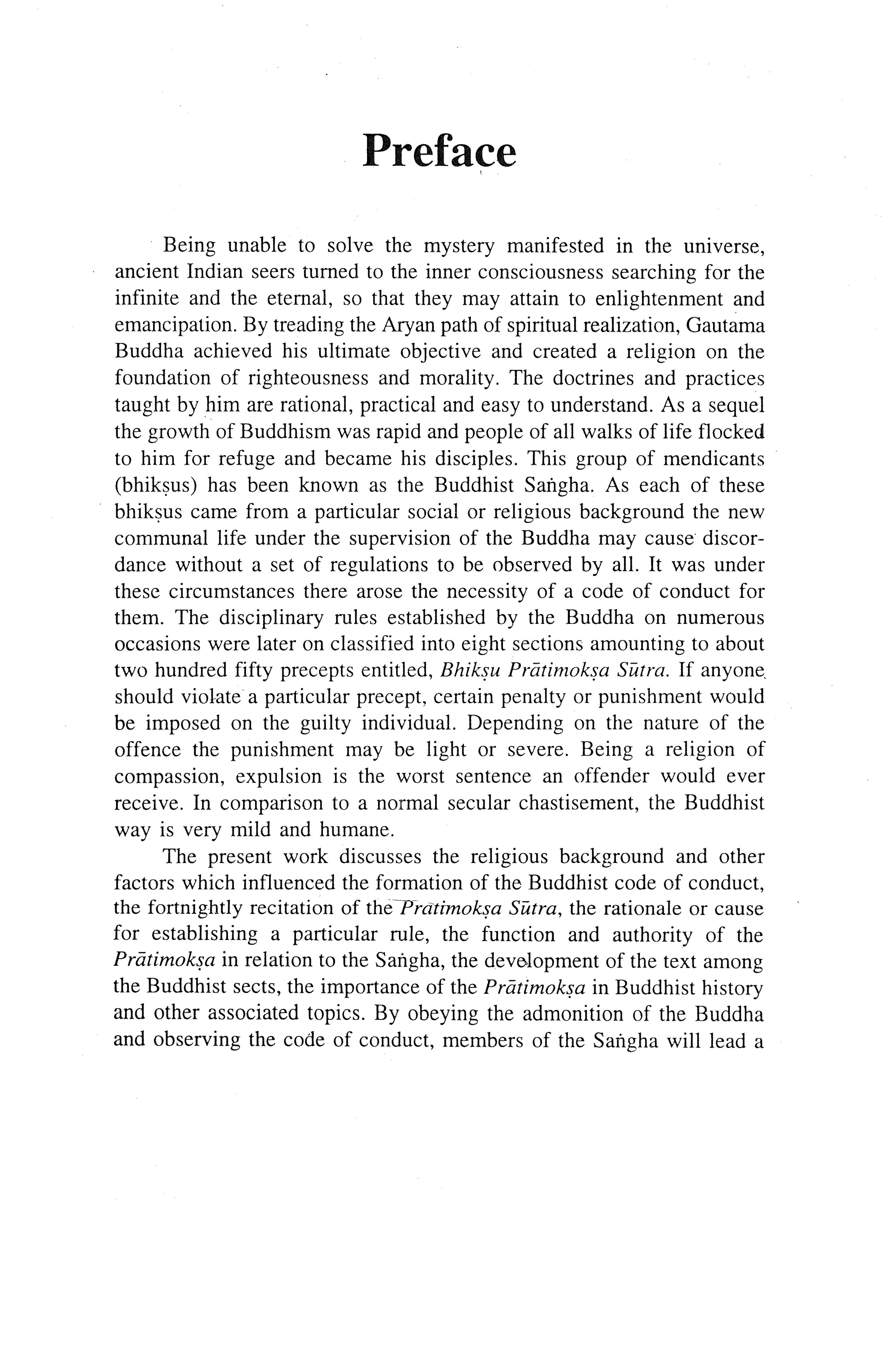 A Comparative Study of the Pratimoksha